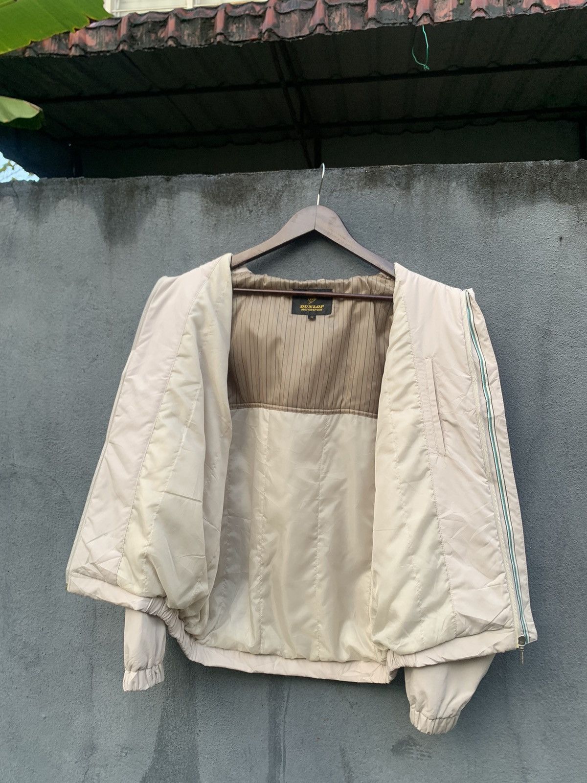 Dunlop 👹DUNLOP Motorsport Light Puffer Bomber Jacket Size US M / EU 48-50 / 2 - 9 Thumbnail