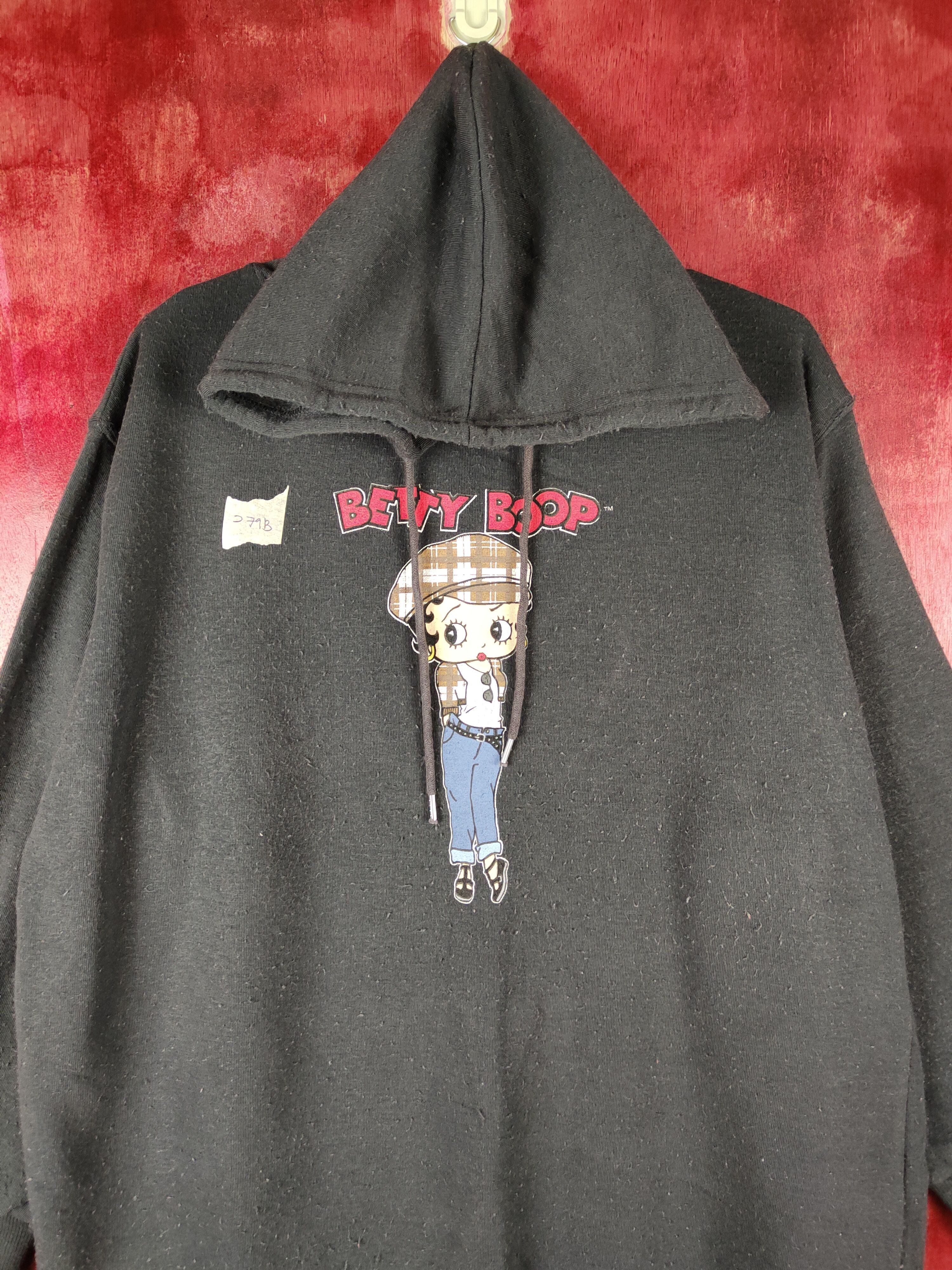 Cartoon Network Betty Boop vintage Dark Gray Hoodie Sweatshirt #279B Size US M / EU 48-50 / 2 - 2 Thumbnail