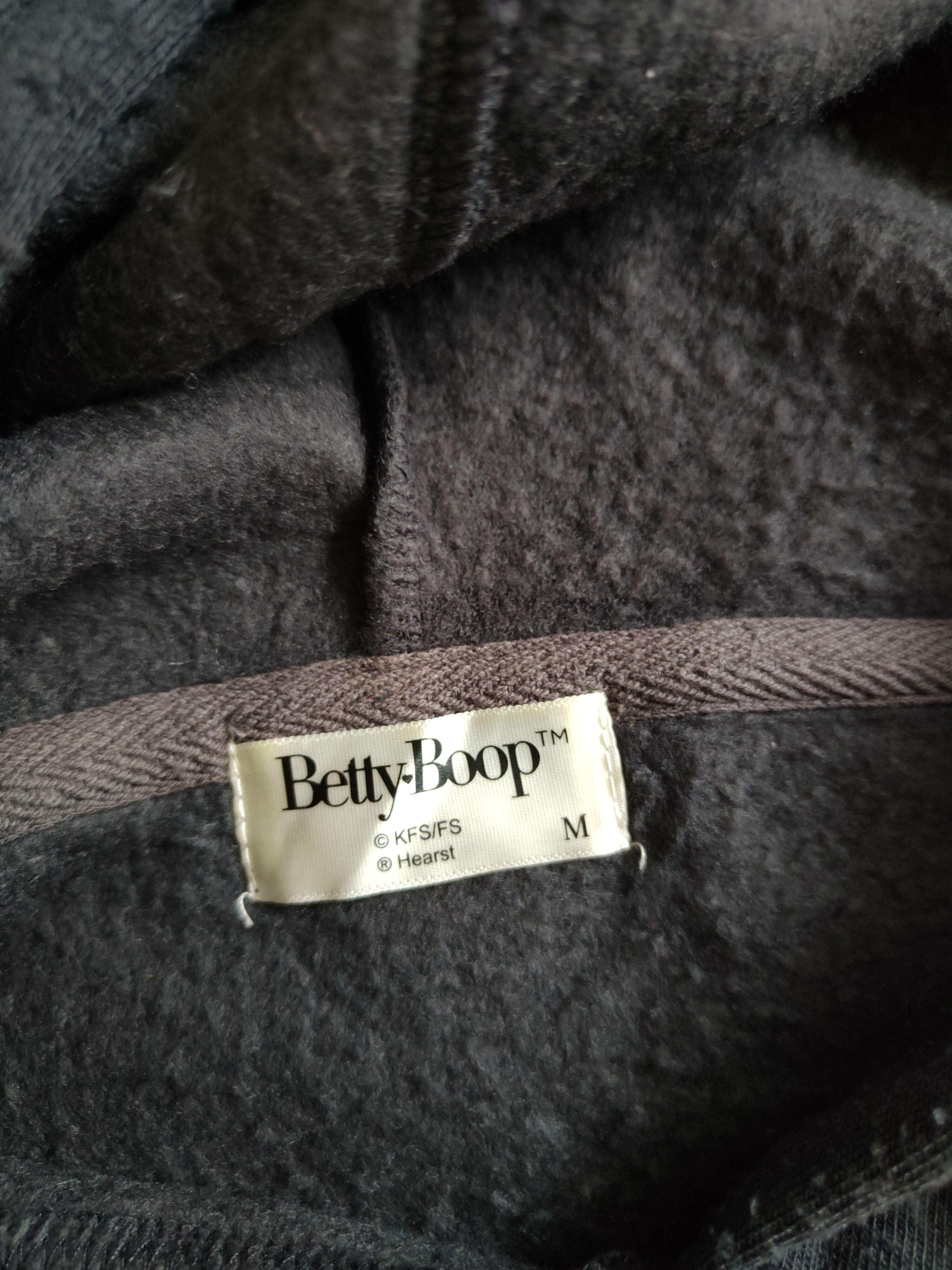Cartoon Network Betty Boop vintage Dark Gray Hoodie Sweatshirt #279B Size US M / EU 48-50 / 2 - 12 Thumbnail