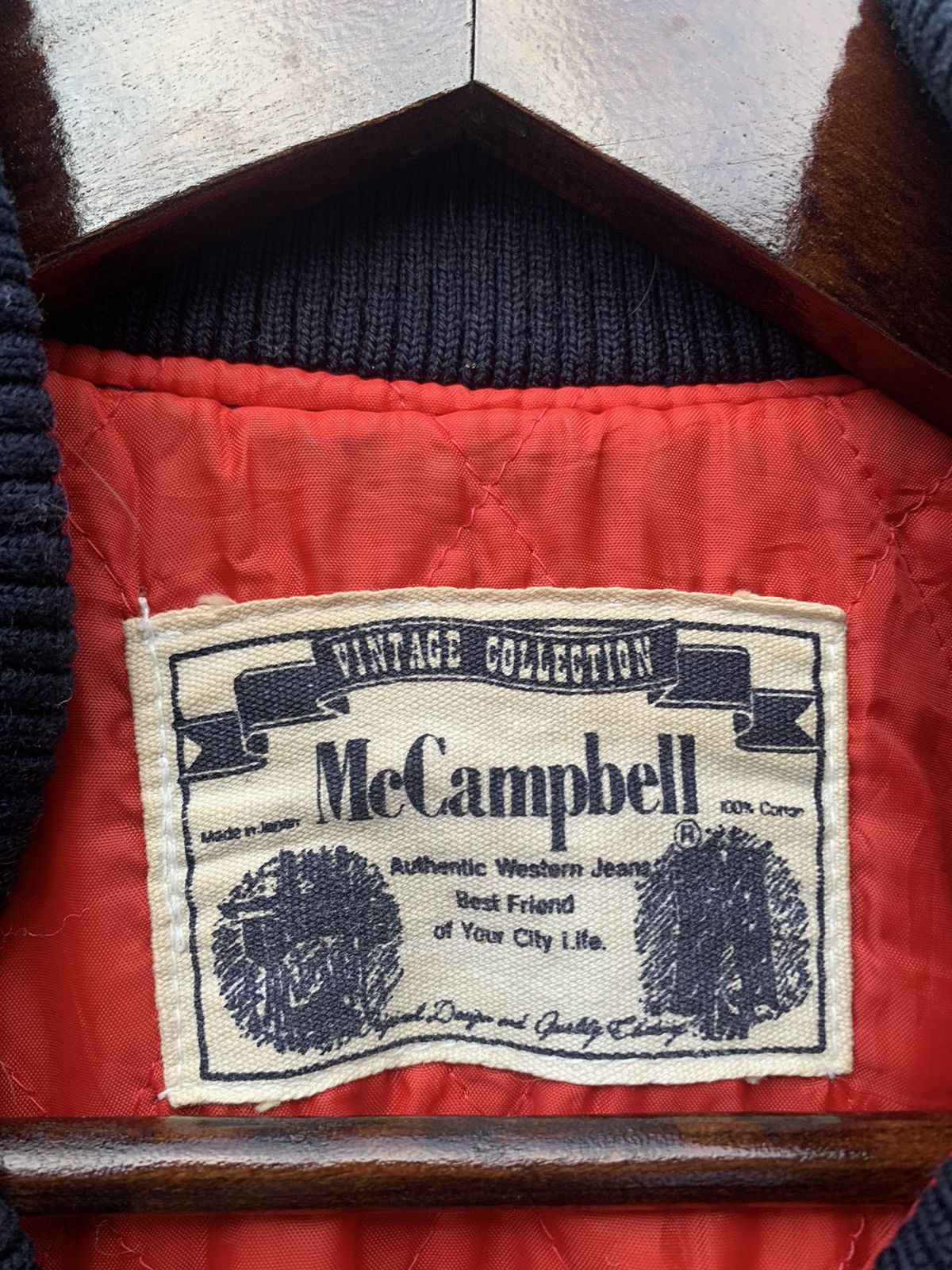 Vintage 👹Mc Campbell Denim Washed Bomber Jacket Made In Japan Size US M / EU 48-50 / 2 - 10 Thumbnail