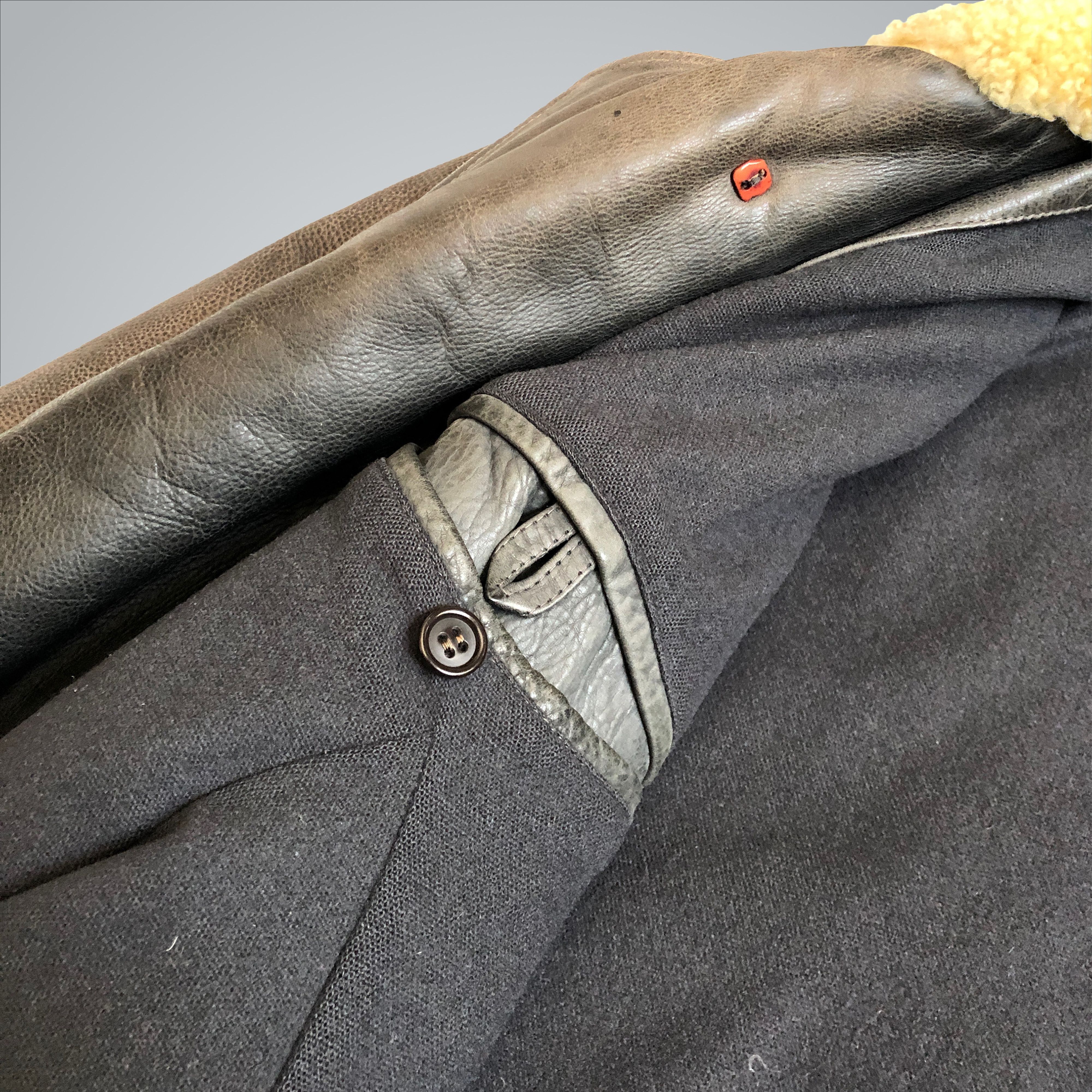 Marithe + Francois Girbaud × Ruffo Research MFG Ruffo grain Leather jacket (80s - 90s) Size US L / EU 52-54 / 3 - 7 Thumbnail