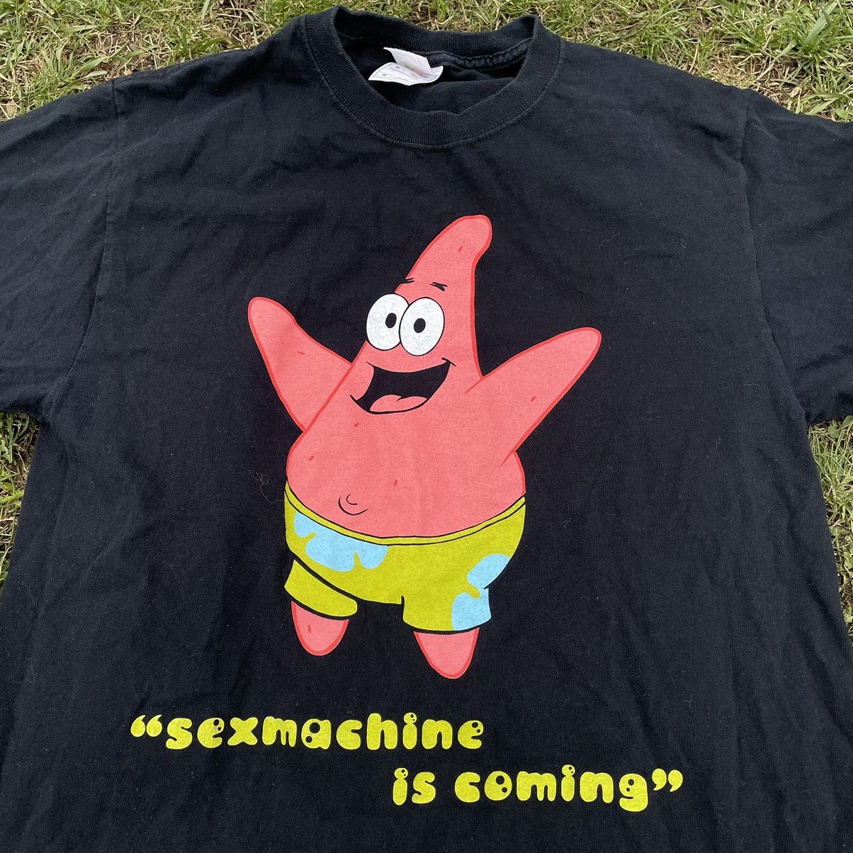 Vintage Vintage Y2K Patrick Graphic Tee Sun Faded Streetwear Slim M Size US M / EU 48-50 / 2 - 5 Thumbnail