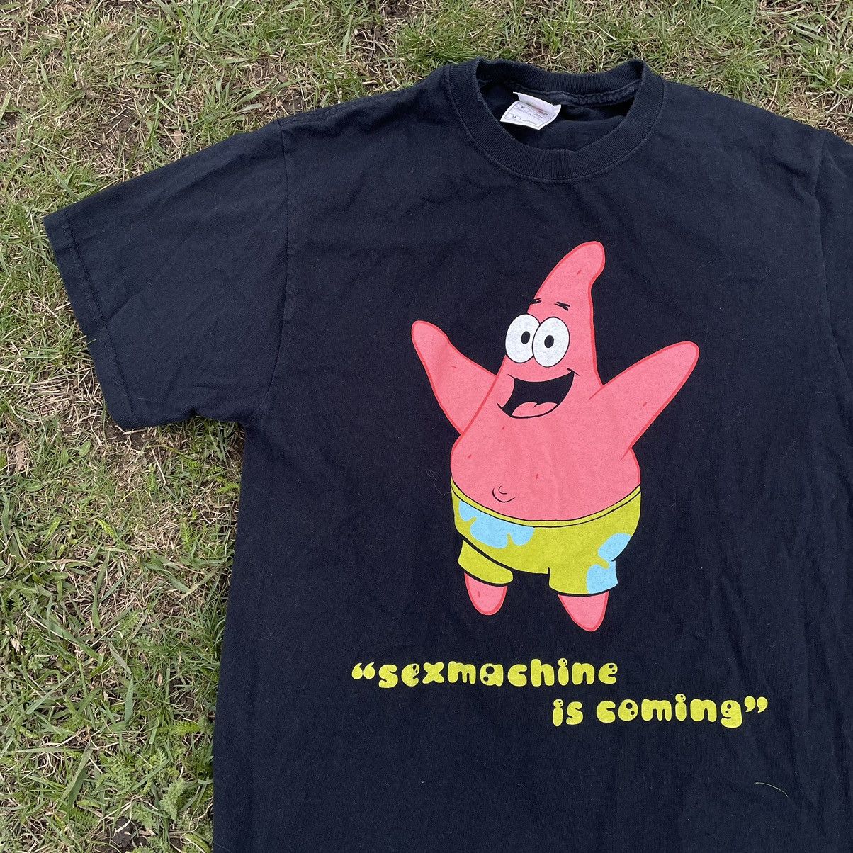 Vintage Vintage Y2K Patrick Graphic Tee Sun Faded Streetwear Slim M Size US M / EU 48-50 / 2 - 4 Thumbnail