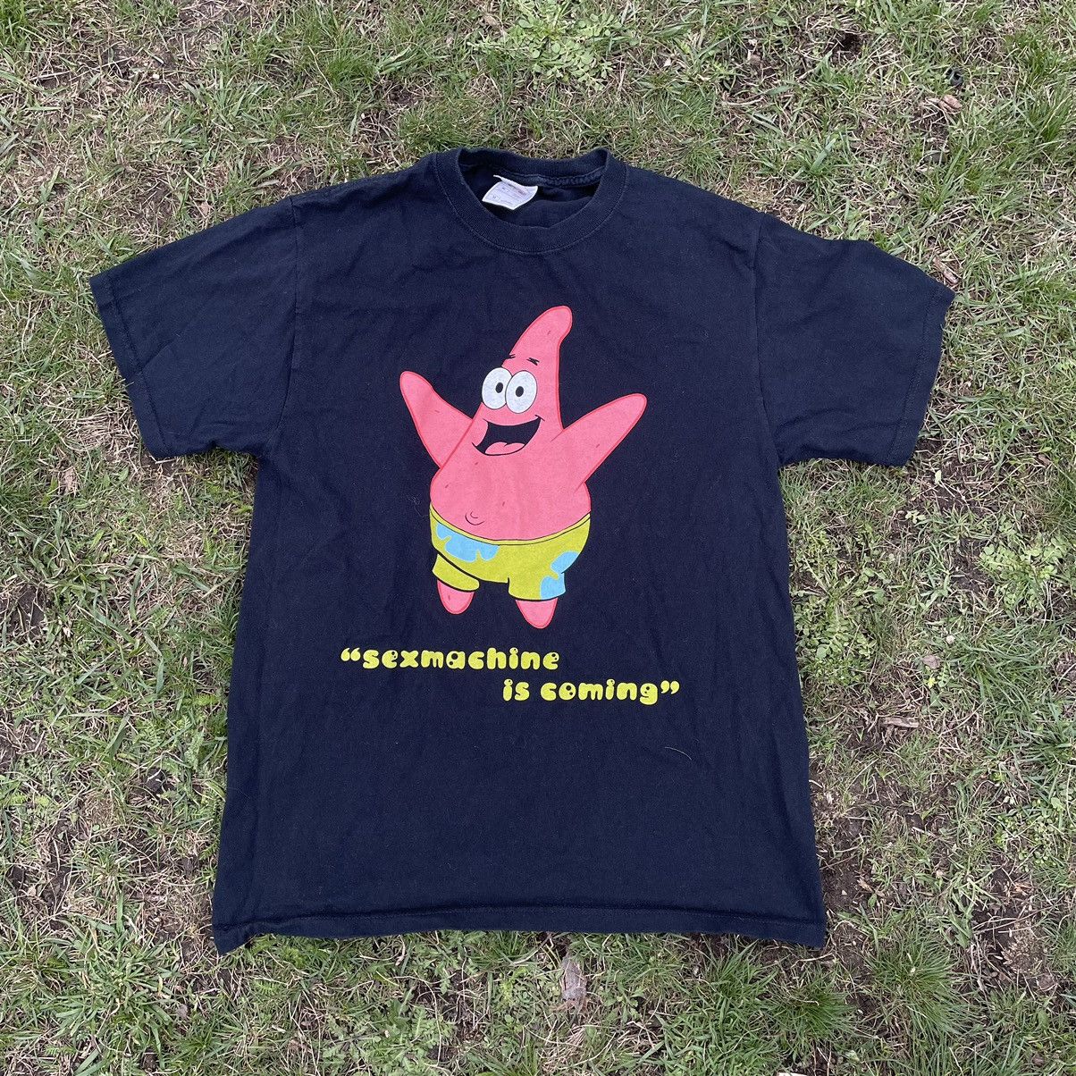 Vintage Vintage Y2K Patrick Graphic Tee Sun Faded Streetwear Slim M Size US M / EU 48-50 / 2 - 2 Thumbnail