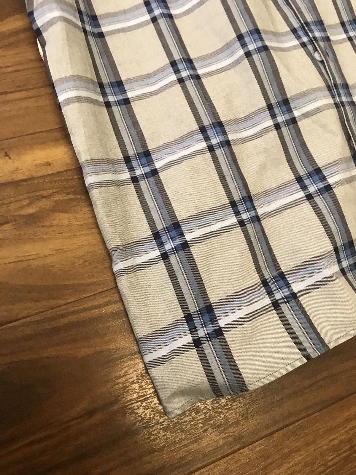 Givenchy SS Tartan Blue Button Up Size US M / EU 48-50 / 2 - 7 Thumbnail