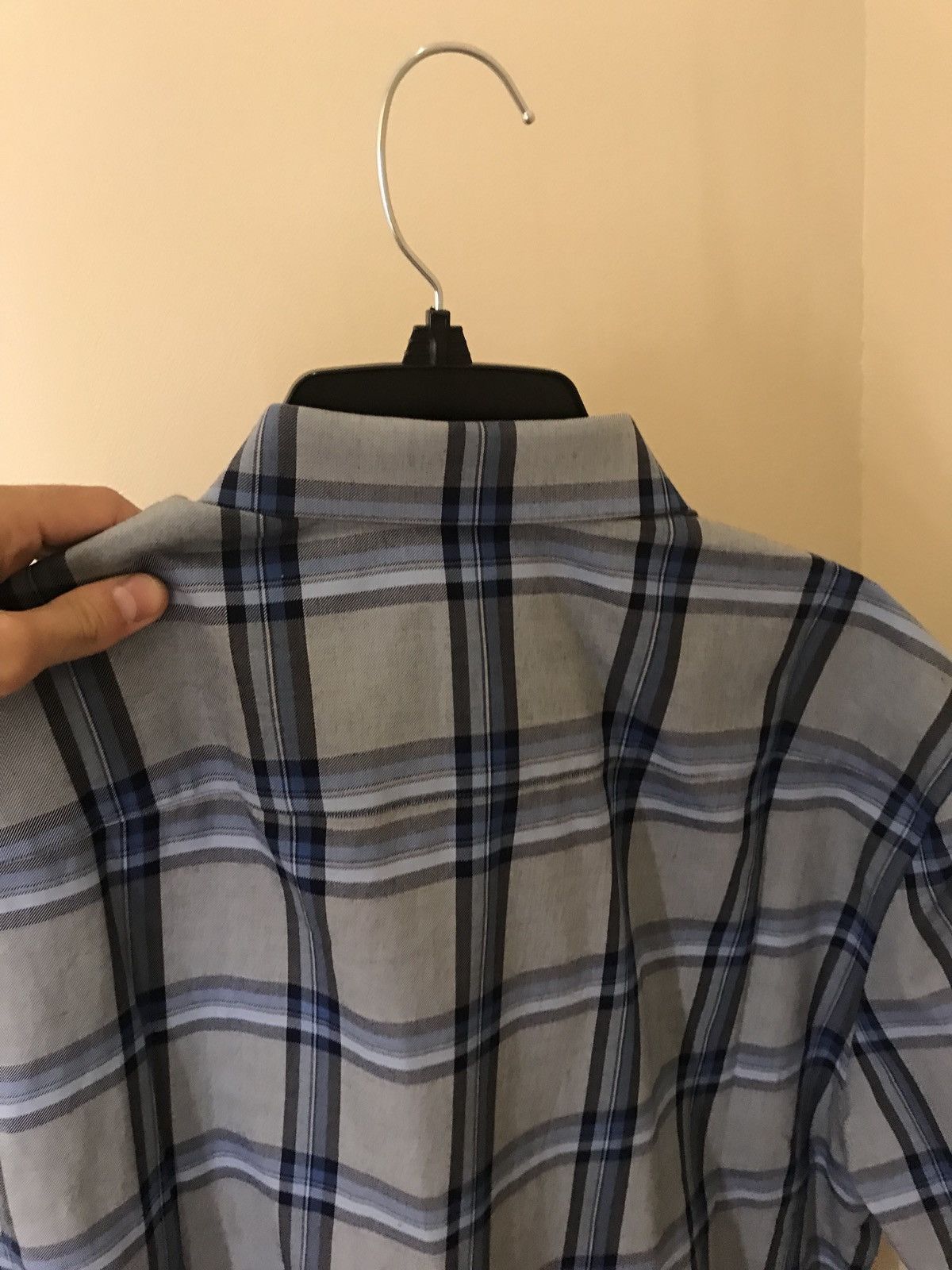 Givenchy SS Tartan Blue Button Up Size US M / EU 48-50 / 2 - 13 Thumbnail