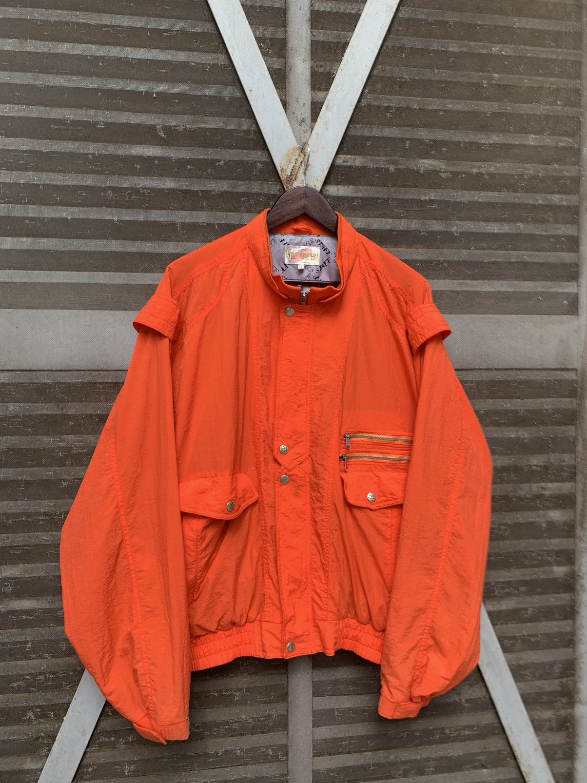 Japanese Brand 🪖Staff Jumper Parachute Oversized Bomber Jacket Size US XXL / EU 58 / 5 - 4 Thumbnail