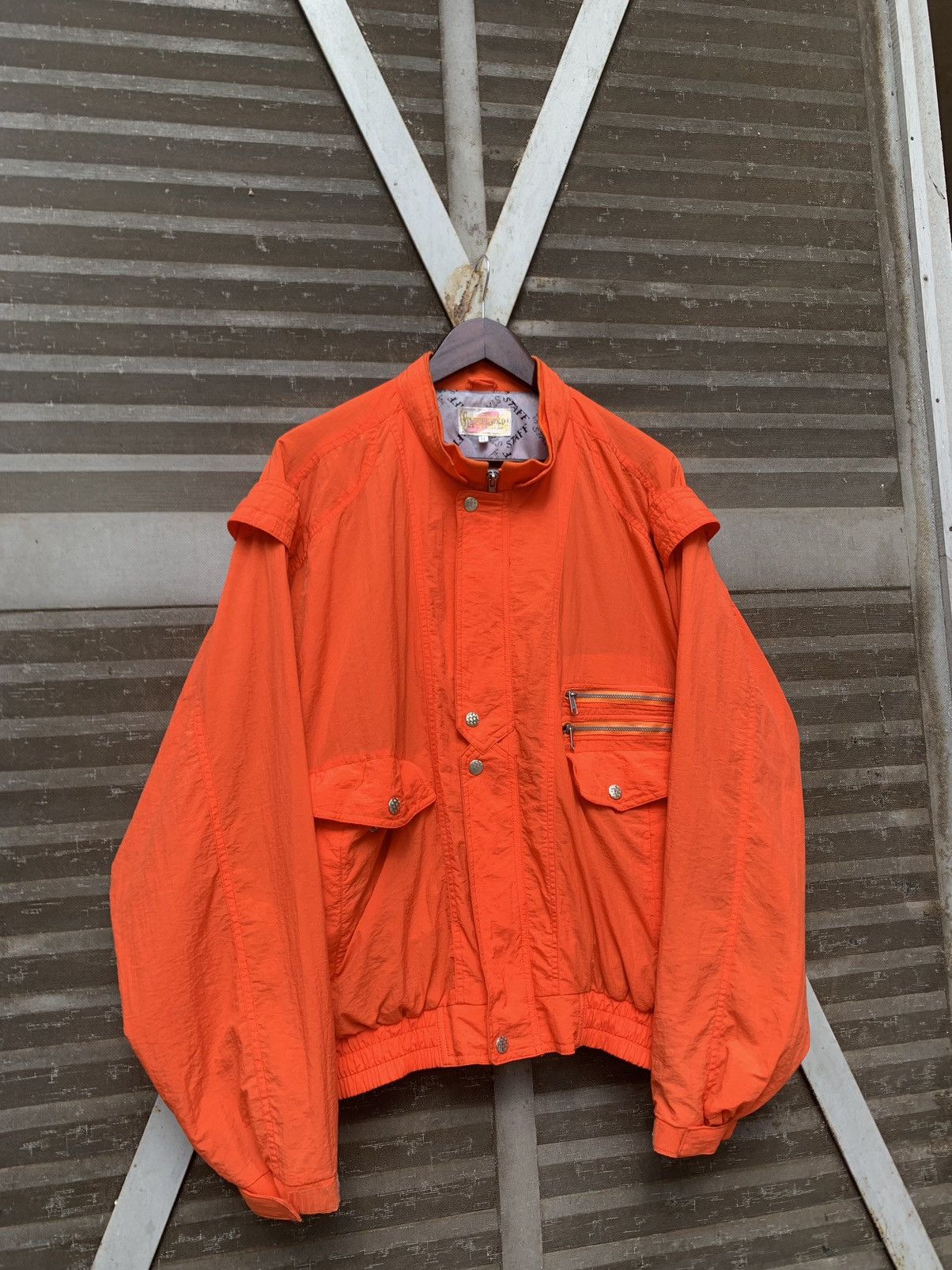 Japanese Brand 🪖Staff Jumper Parachute Oversized Bomber Jacket Size US XXL / EU 58 / 5 - 5 Thumbnail