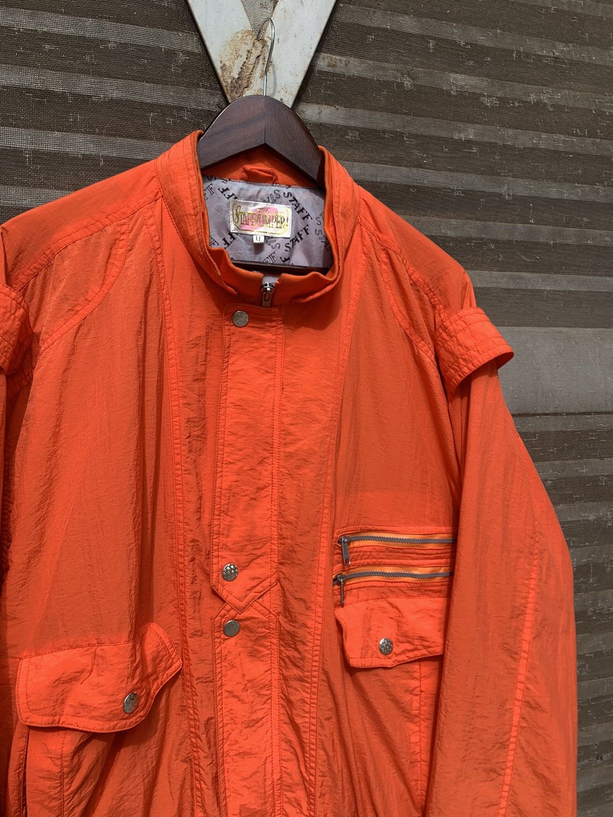 Japanese Brand 🪖Staff Jumper Parachute Oversized Bomber Jacket Size US XXL / EU 58 / 5 - 8 Thumbnail