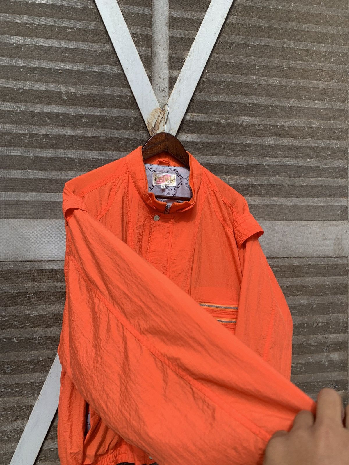 Japanese Brand 🪖Staff Jumper Parachute Oversized Bomber Jacket Size US XXL / EU 58 / 5 - 7 Thumbnail