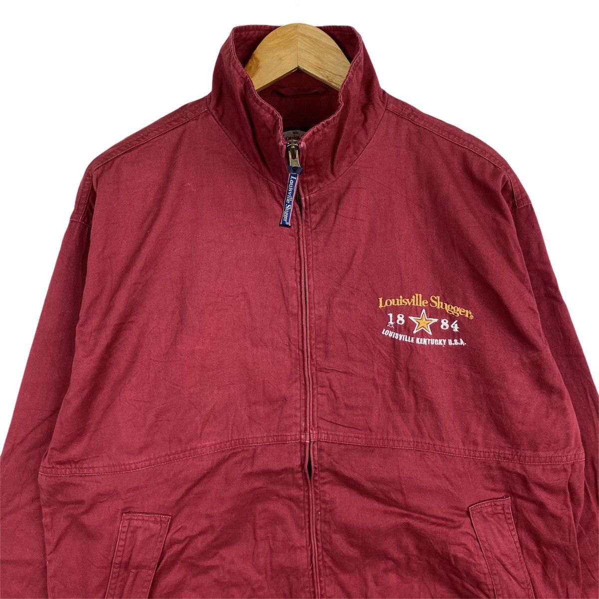 Louisville Slugger × Vintage Vintage LOUISVILLE SLUGGER Small Logo Cotton Light Jacket Size US L / EU 52-54 / 3 - 4 Thumbnail