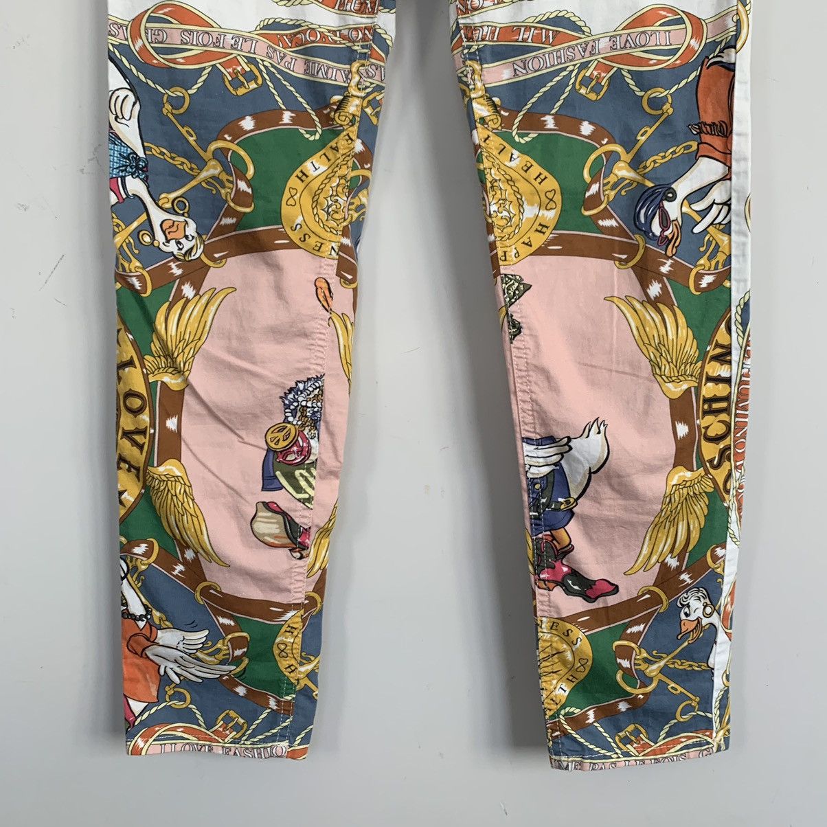 Love Moschino MOSCHINO Pants Printed Trousers Print Multicolour Cotton Size 28" / US 6 / IT 42 - 4 Thumbnail