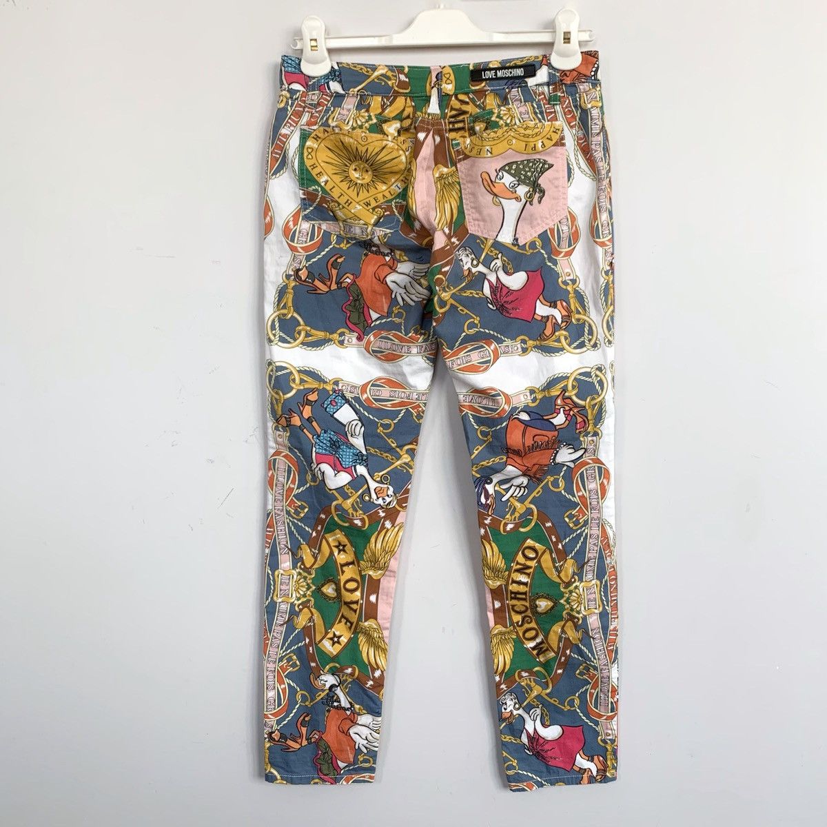 Love Moschino MOSCHINO Pants Printed Trousers Print Multicolour Cotton Size 28" / US 6 / IT 42 - 5 Thumbnail