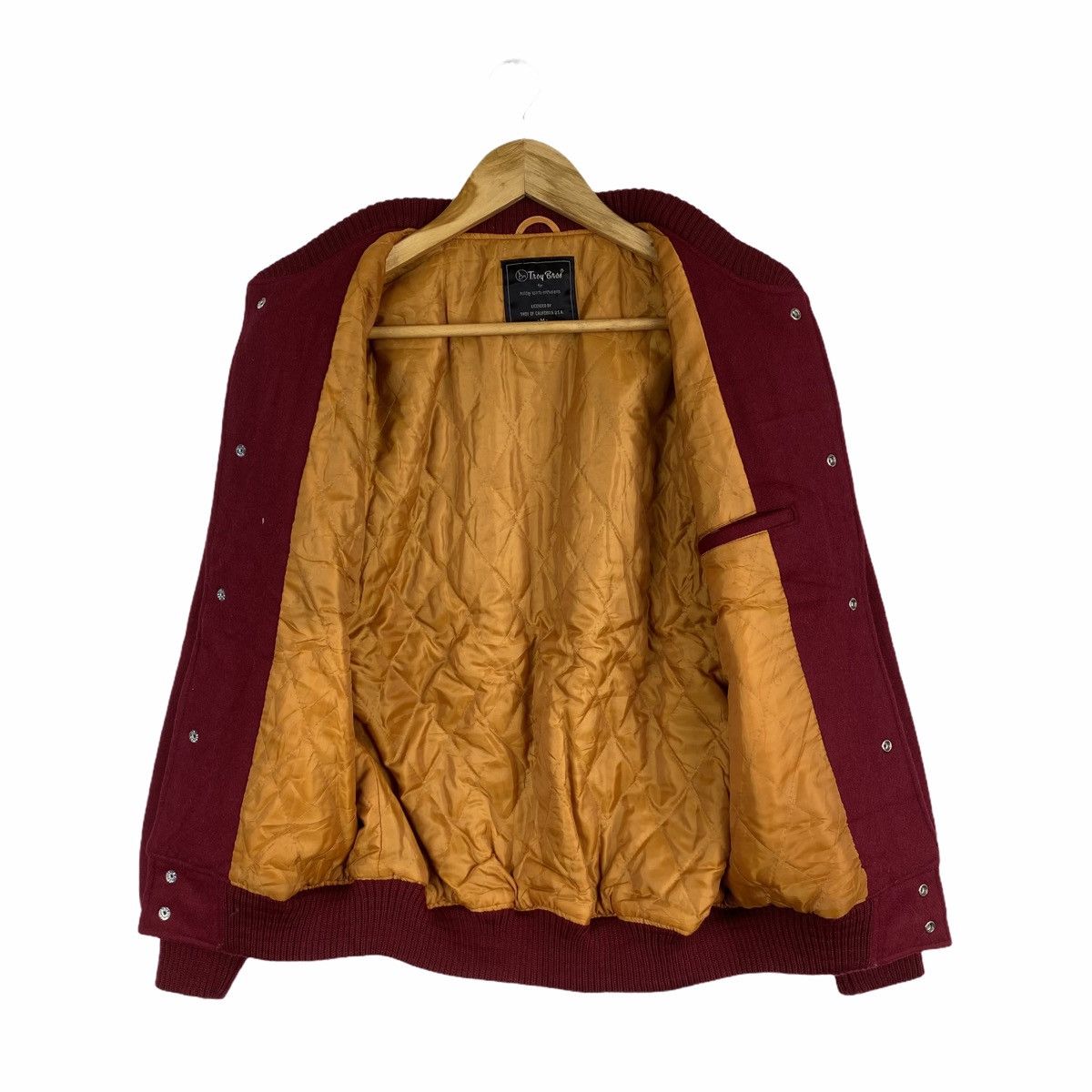 Vintage Vintage TROY BROS Japanese Small Logo Wool Varsity Jacket Size US S / EU 44-46 / 1 - 3 Thumbnail