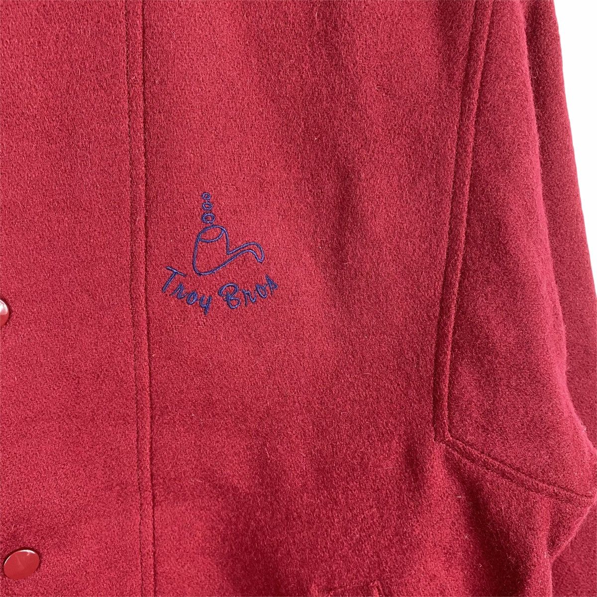 Vintage Vintage TROY BROS Japanese Small Logo Wool Varsity Jacket Size US S / EU 44-46 / 1 - 6 Thumbnail