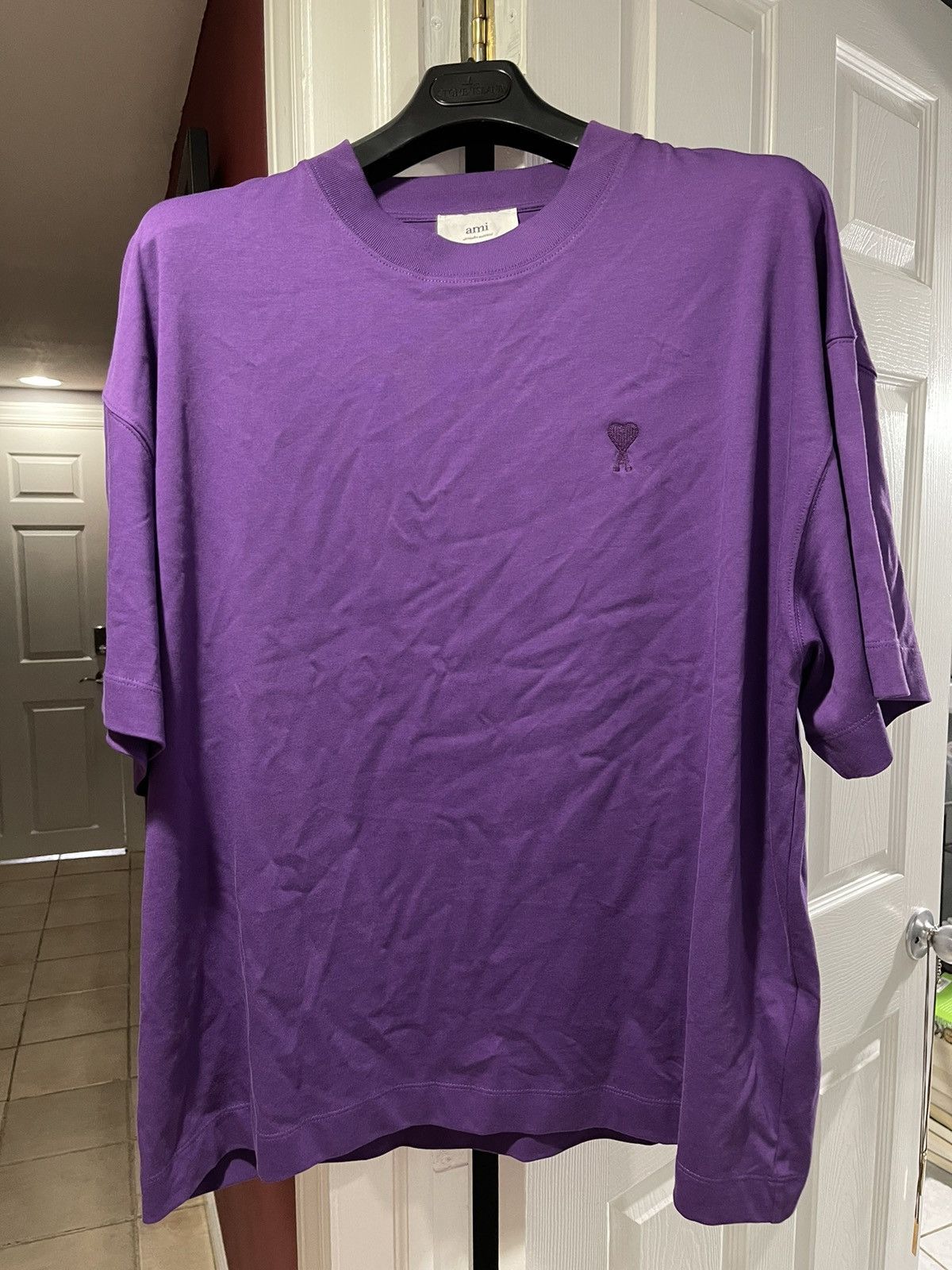 image of Purple Ami De Cœur T-Shirt, Men's (Size Large)