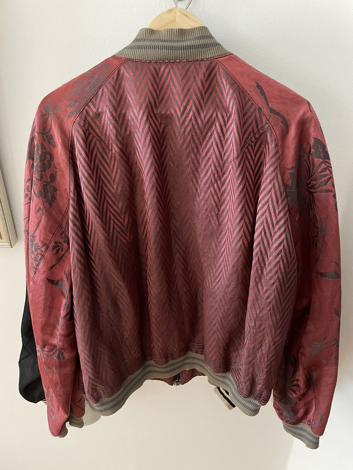Haider Ackermann Floral Satin Bomber Jacket Size US S / EU 44-46 / 1 - 2 Thumbnail