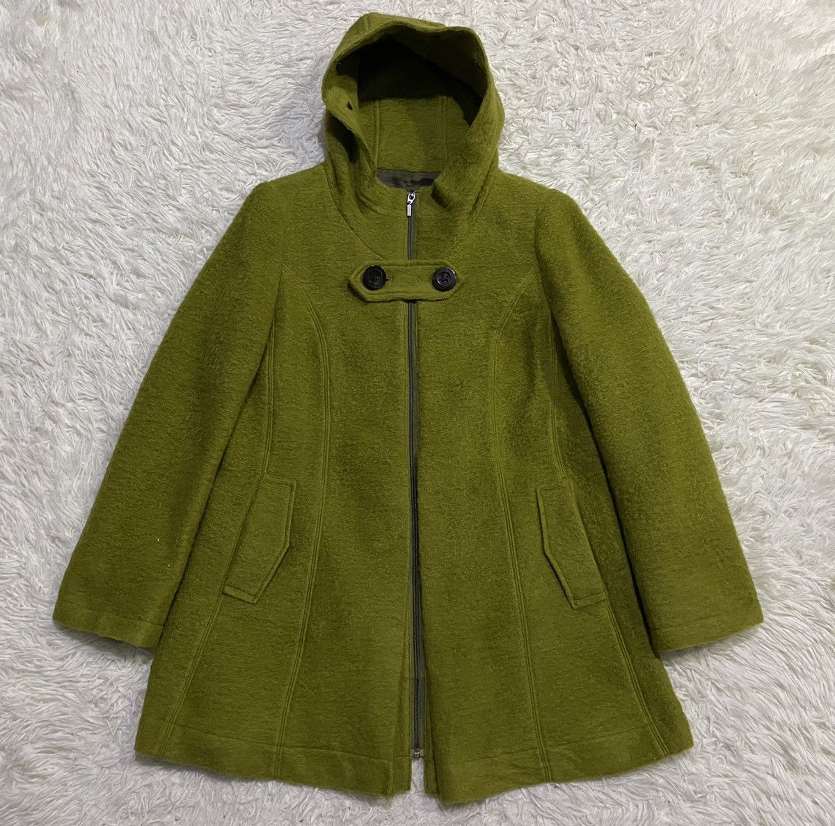 image of Archival Clothing Noa-Ge Sophisticated Mohair Hoodies Jacket, Women's (Size Medium)