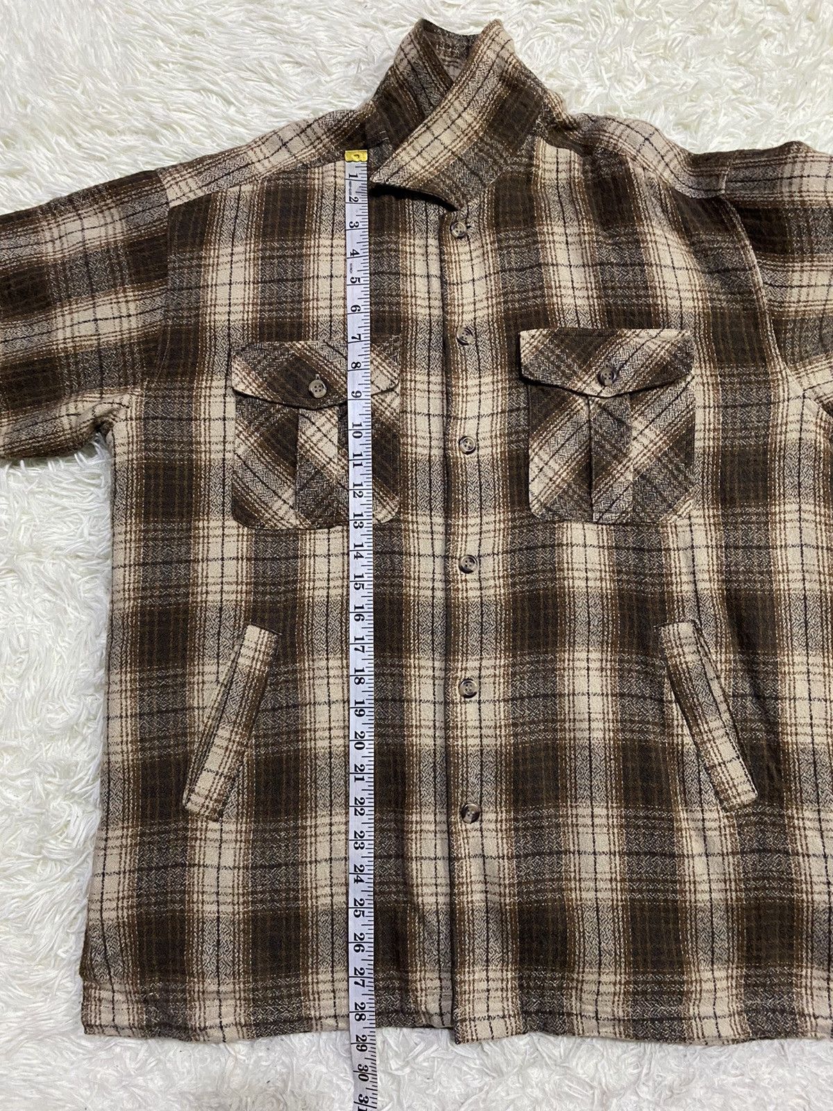 Flannel Trav'ers AW-1 Checked Wool Blend Quilted Flannel Size US L / EU 52-54 / 3 - 14 Thumbnail