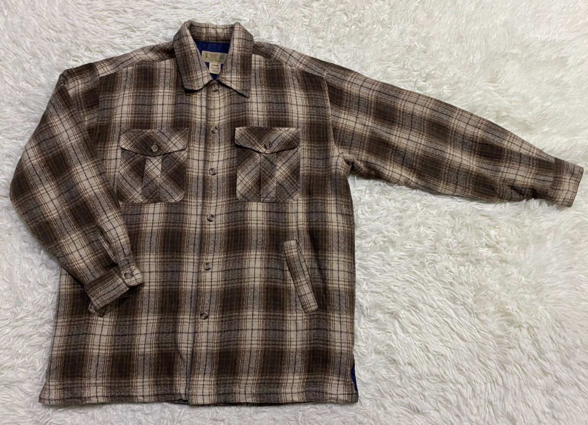 Flannel Trav'ers AW-1 Checked Wool Blend Quilted Flannel Size US L / EU 52-54 / 3 - 4 Thumbnail