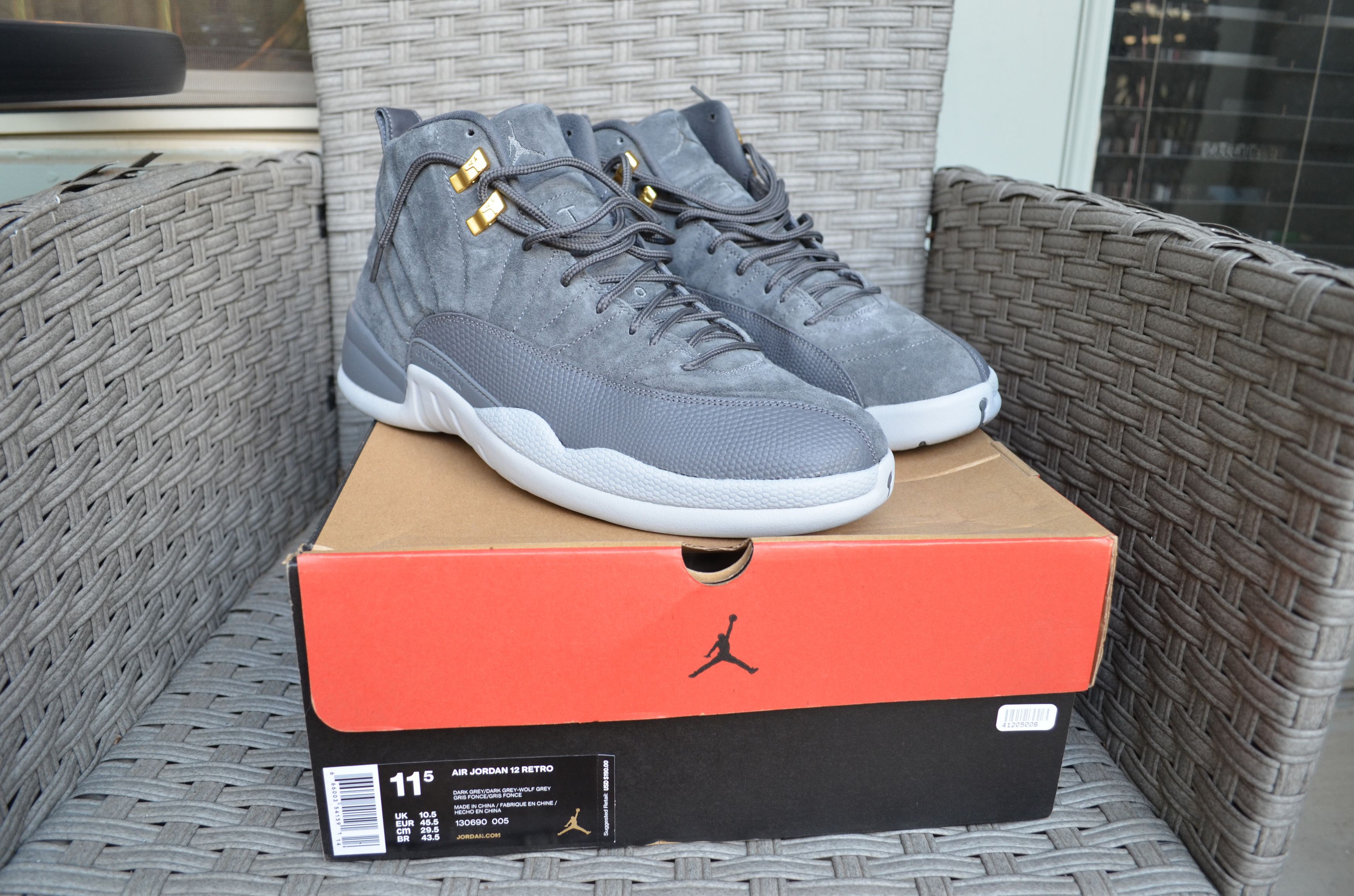 Retro Dark Grey Jordan 12 Retro Gris Jordan 12 Retro Dark Grey