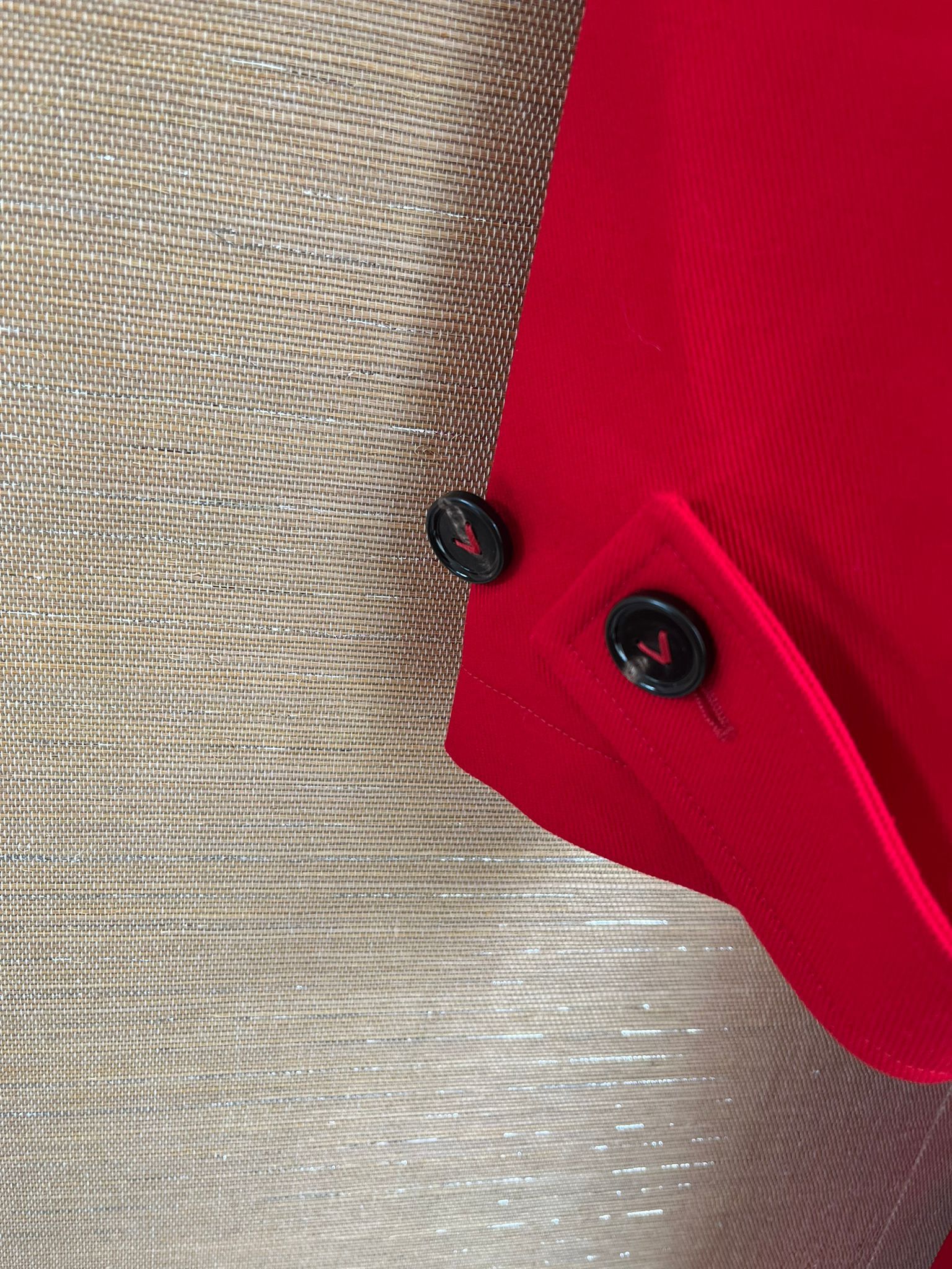 Bottega Veneta Belted Trench in Heavy Cotton Twill in Lipstick Red Size US M / EU 48-50 / 2 - 3 Thumbnail