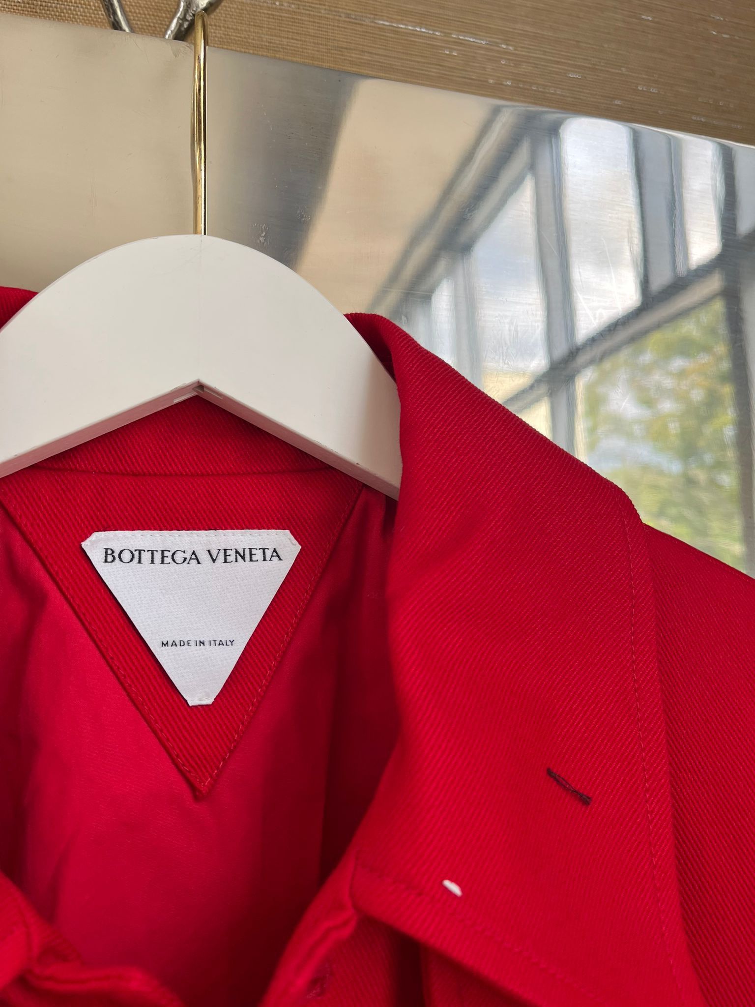 Bottega Veneta Belted Trench in Heavy Cotton Twill in Lipstick Red Size US M / EU 48-50 / 2 - 12 Thumbnail