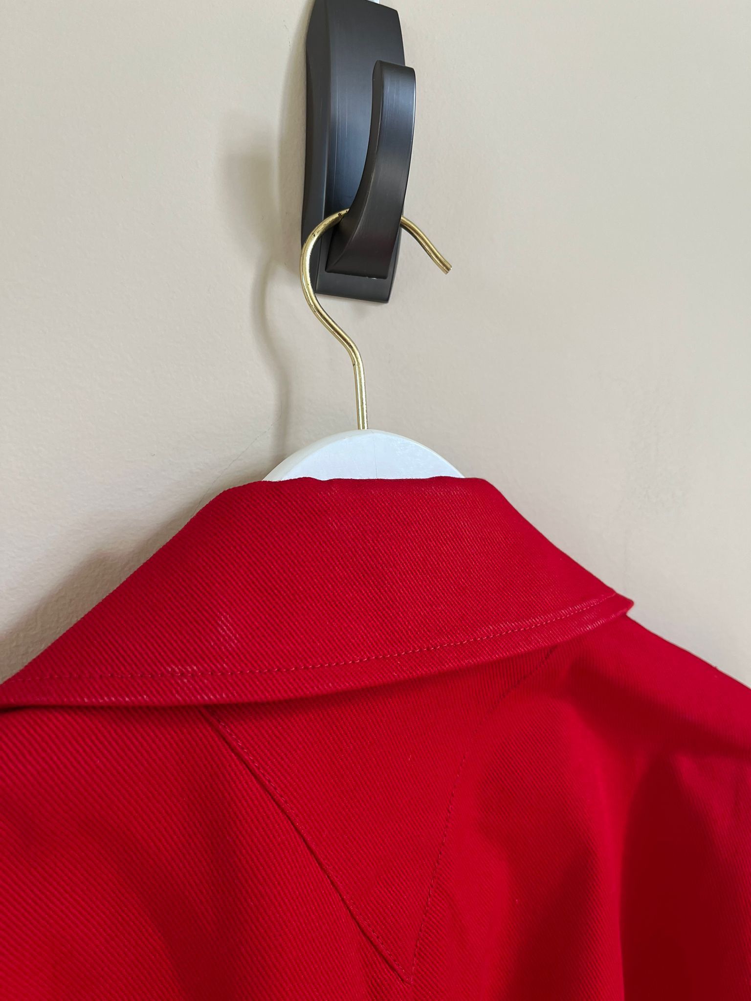Bottega Veneta Belted Trench in Heavy Cotton Twill in Lipstick Red Size US M / EU 48-50 / 2 - 18 Thumbnail