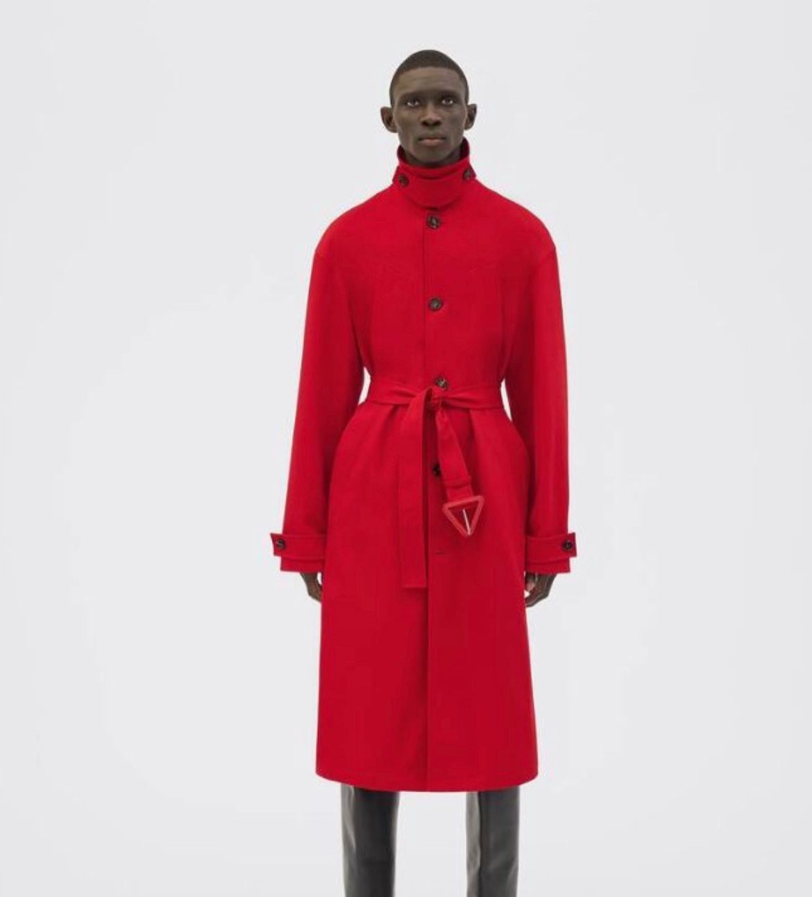 Bottega Veneta Belted Trench in Heavy Cotton Twill in Lipstick Red Size US M / EU 48-50 / 2 - 19 Thumbnail
