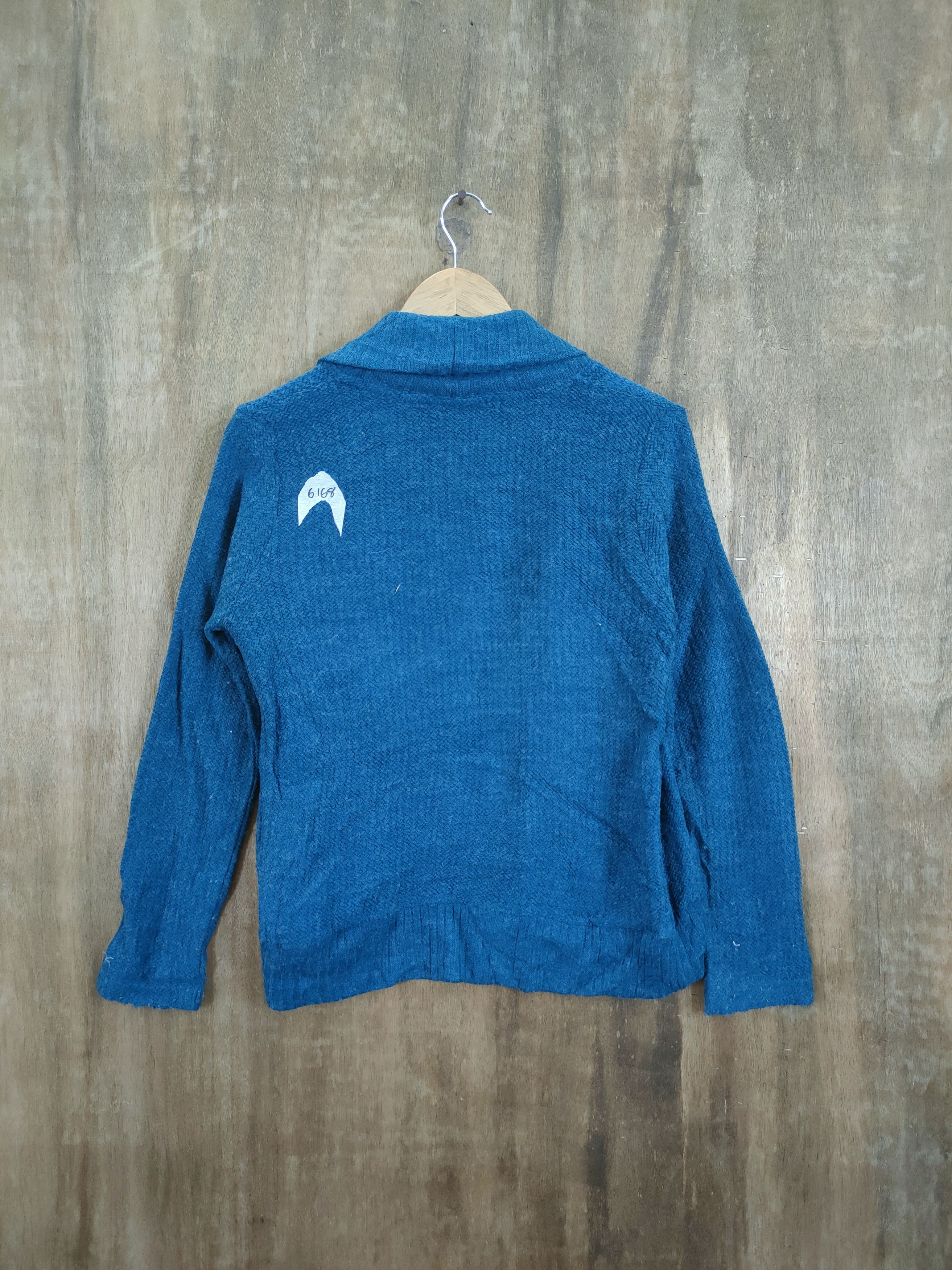 Japanese Brand Uniqlo blue vintage cardigan knitwear #6168 Size M / US 6-8 / IT 42-44 - 6 Thumbnail
