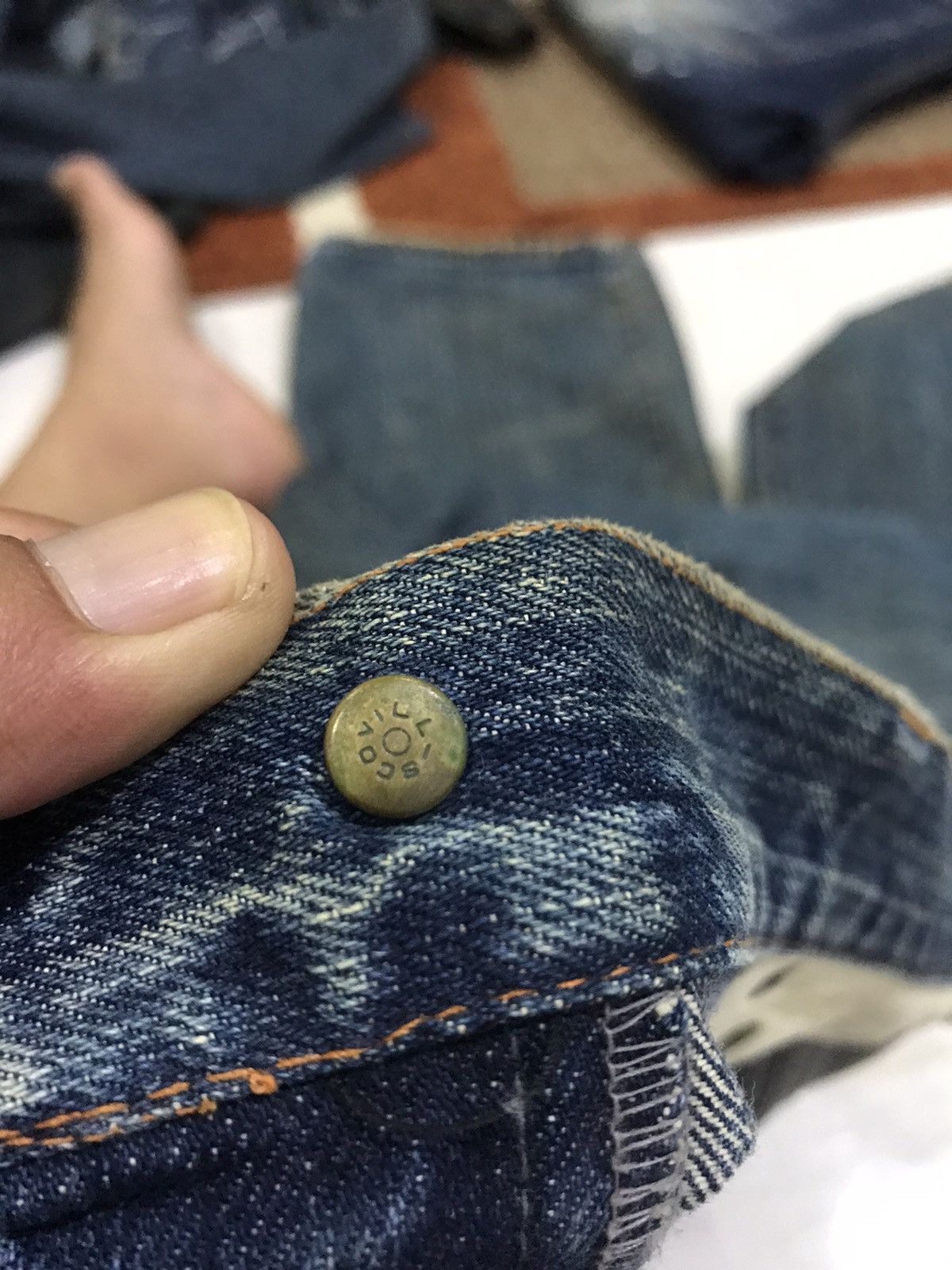 Designer 💥DENIM ART💥ZEROSAIL Japan Distressed Patchwork Denim F176 Size US 34 / EU 50 - 18 Thumbnail