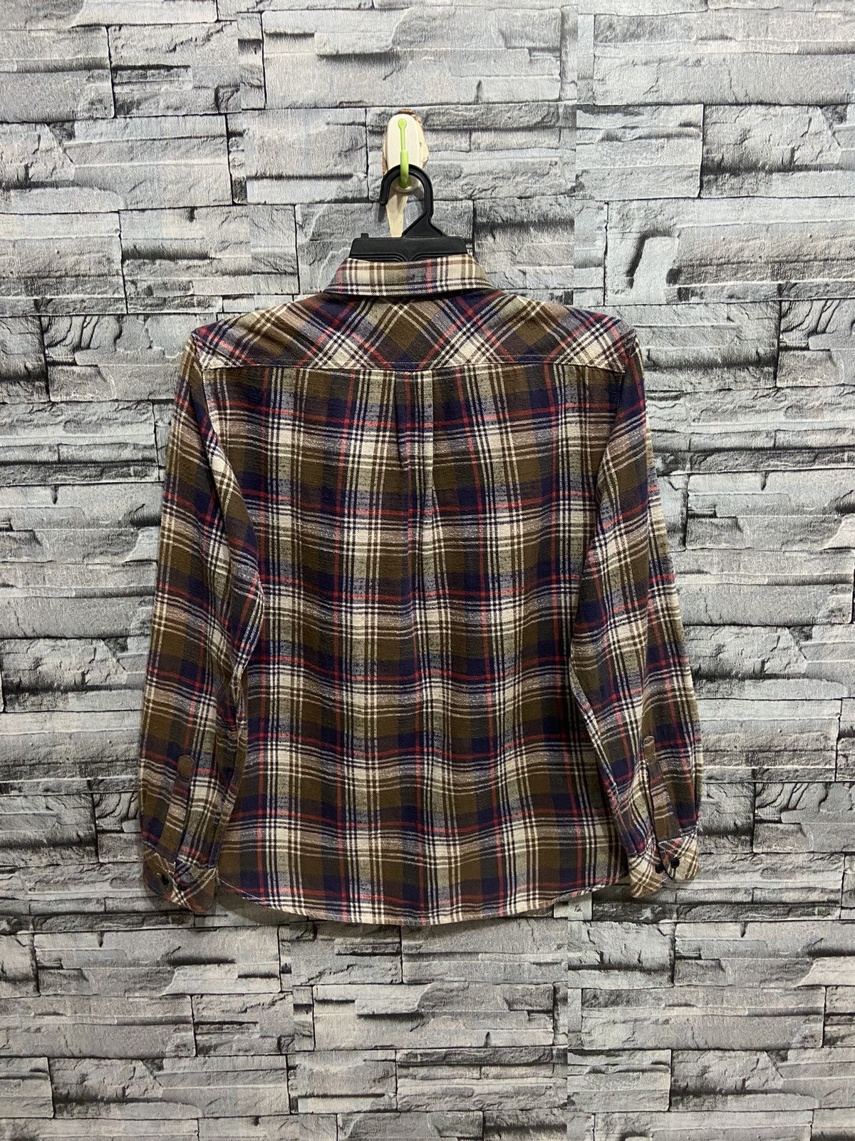 Japanese Brand Vintage Back Number Flannel plaid double pocket Size US M / EU 48-50 / 2 - 6 Thumbnail