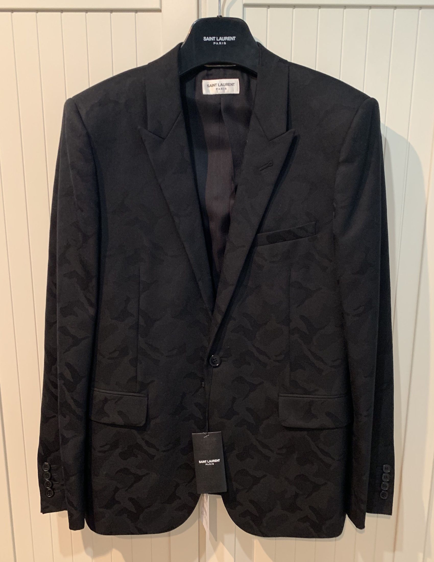 Hedi Slimane × Saint Laurent Paris FINAL DROP / SS'16 Blazer Camo Print Size 40R - 1 Thumbnail