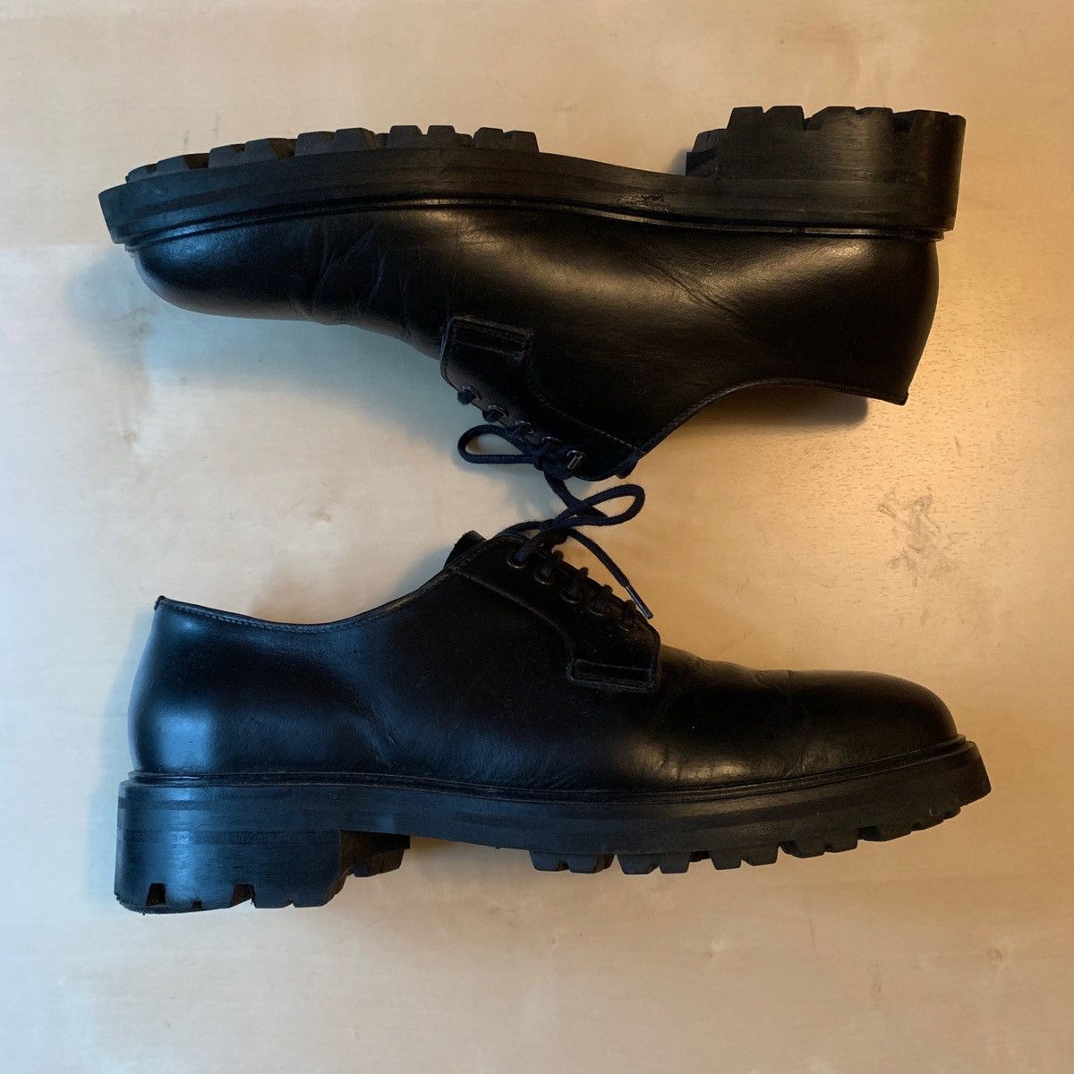 image of Wings Horns Wings + Horns Officer Derbies Shoes in Black, Men's (Size 10)