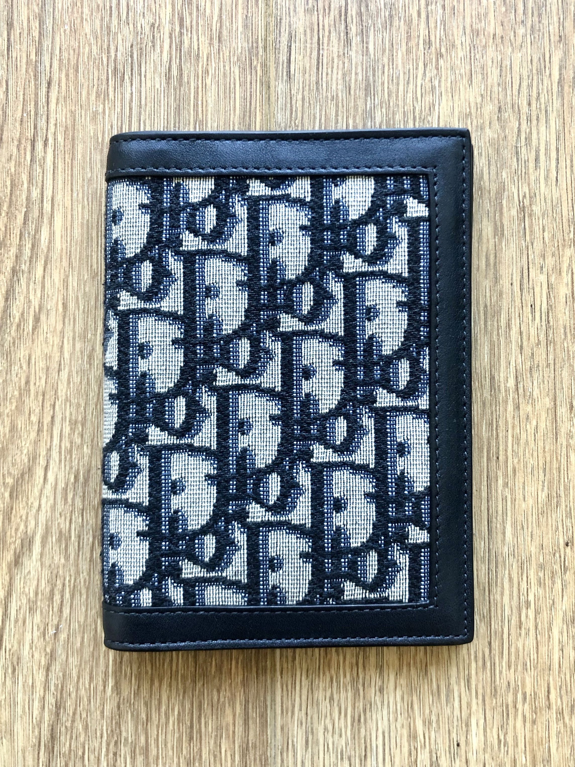 image of Dior Wallet/passport Holder in Navy, Men's