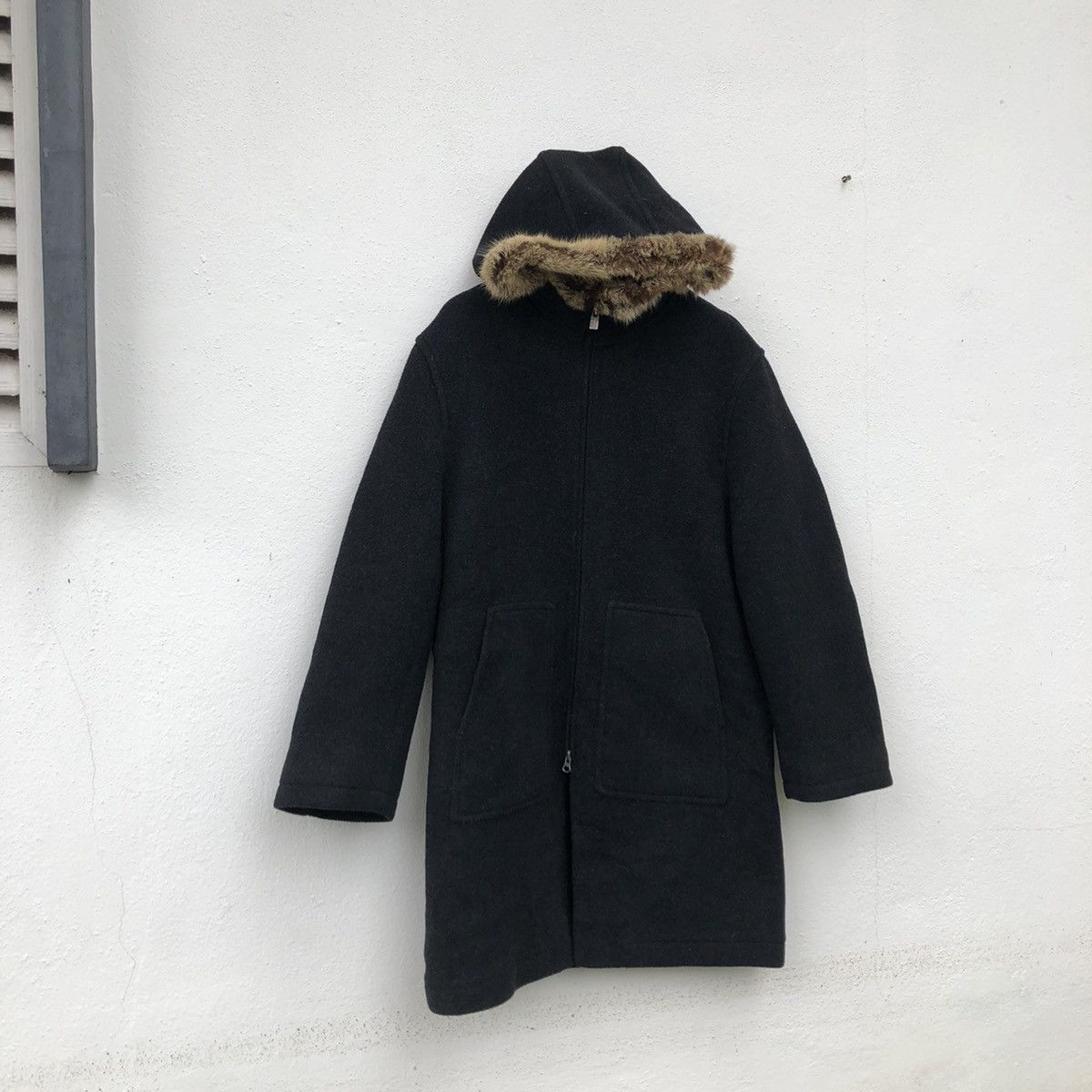 PPFM MOHAIR LONG JACKET PPFM MINK FUR HOODIE Size US M / EU 48-50 / 2 - 2 Thumbnail