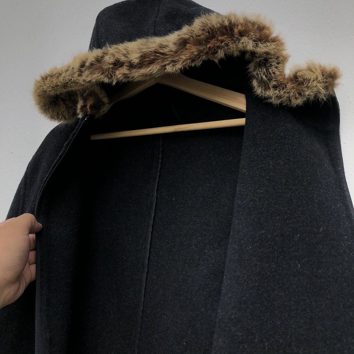PPFM MOHAIR LONG JACKET PPFM MINK FUR HOODIE Size US M / EU 48-50 / 2 - 10 Thumbnail