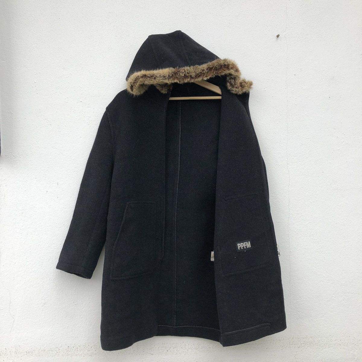 PPFM MOHAIR LONG JACKET PPFM MINK FUR HOODIE Size US M / EU 48-50 / 2 - 7 Thumbnail