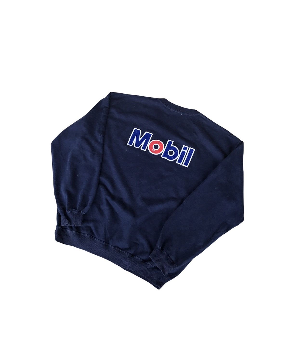 Sports Specialties × Vintage Steal🔥 Vintage Mobil Sweatshirt JDM Spellout Size US L / EU 52-54 / 3 - 1 Thumbnail