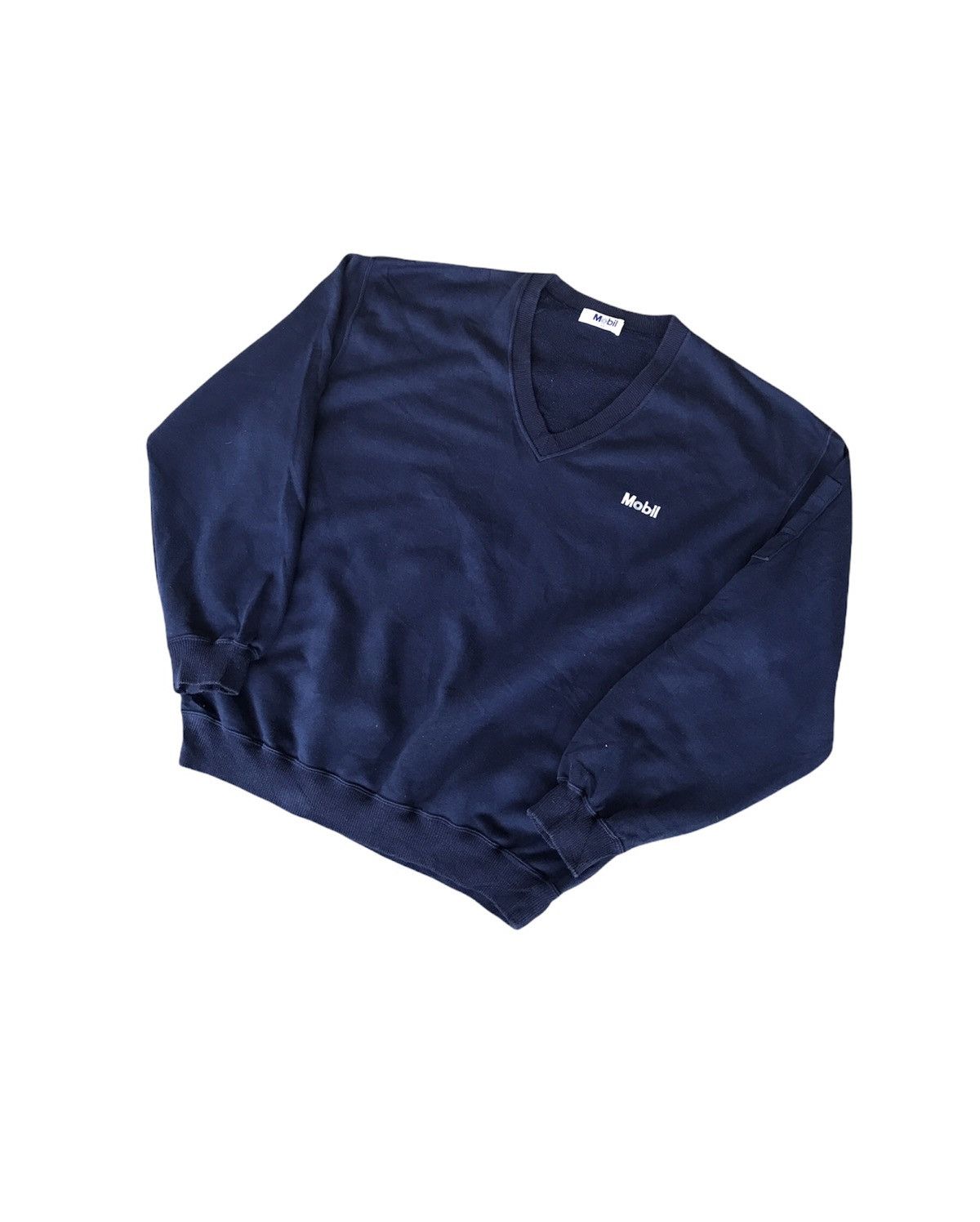 Sports Specialties × Vintage Steal🔥 Vintage Mobil Sweatshirt JDM Spellout Size US L / EU 52-54 / 3 - 2 Thumbnail