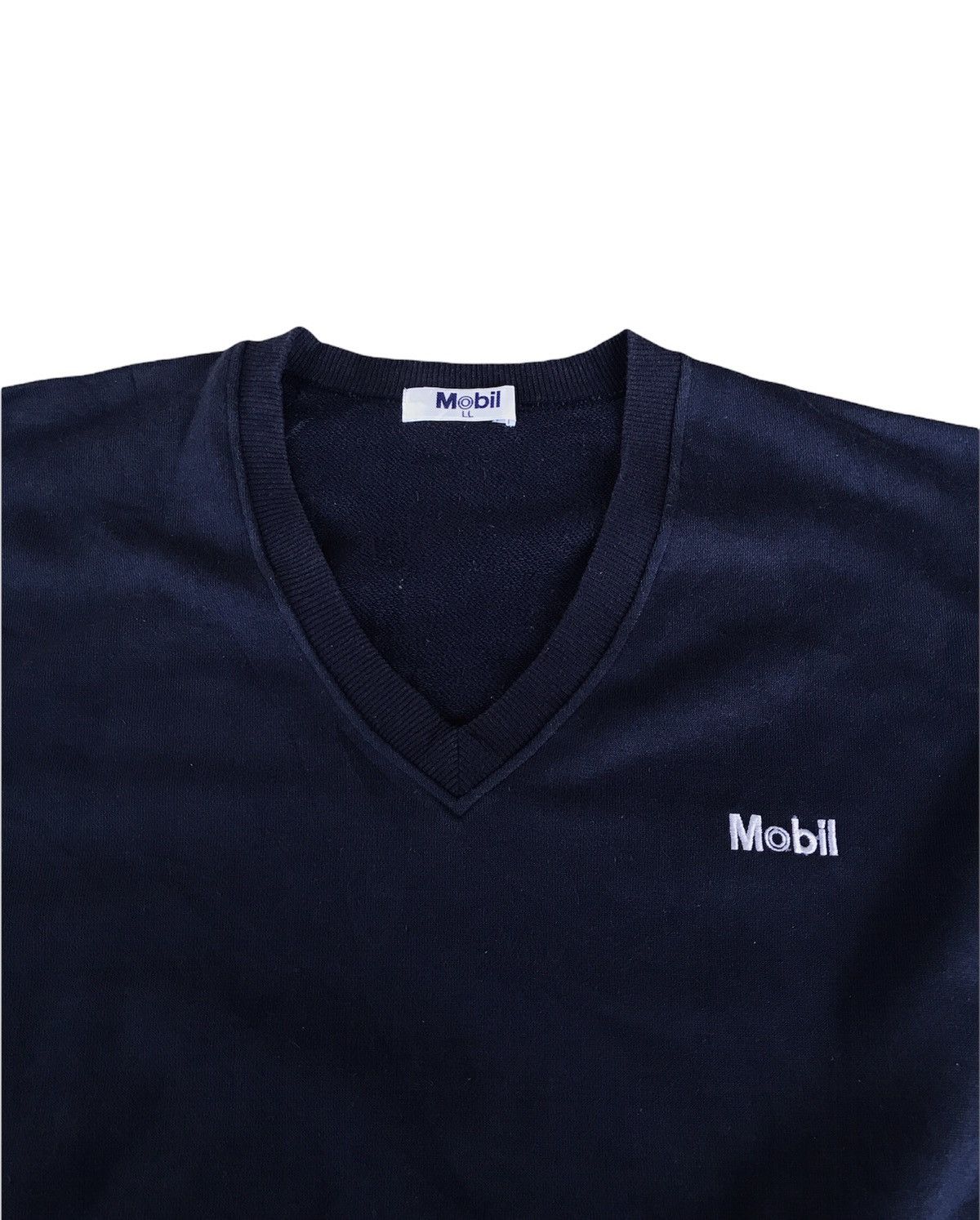 Sports Specialties × Vintage Steal🔥 Vintage Mobil Sweatshirt JDM Spellout Size US L / EU 52-54 / 3 - 3 Thumbnail