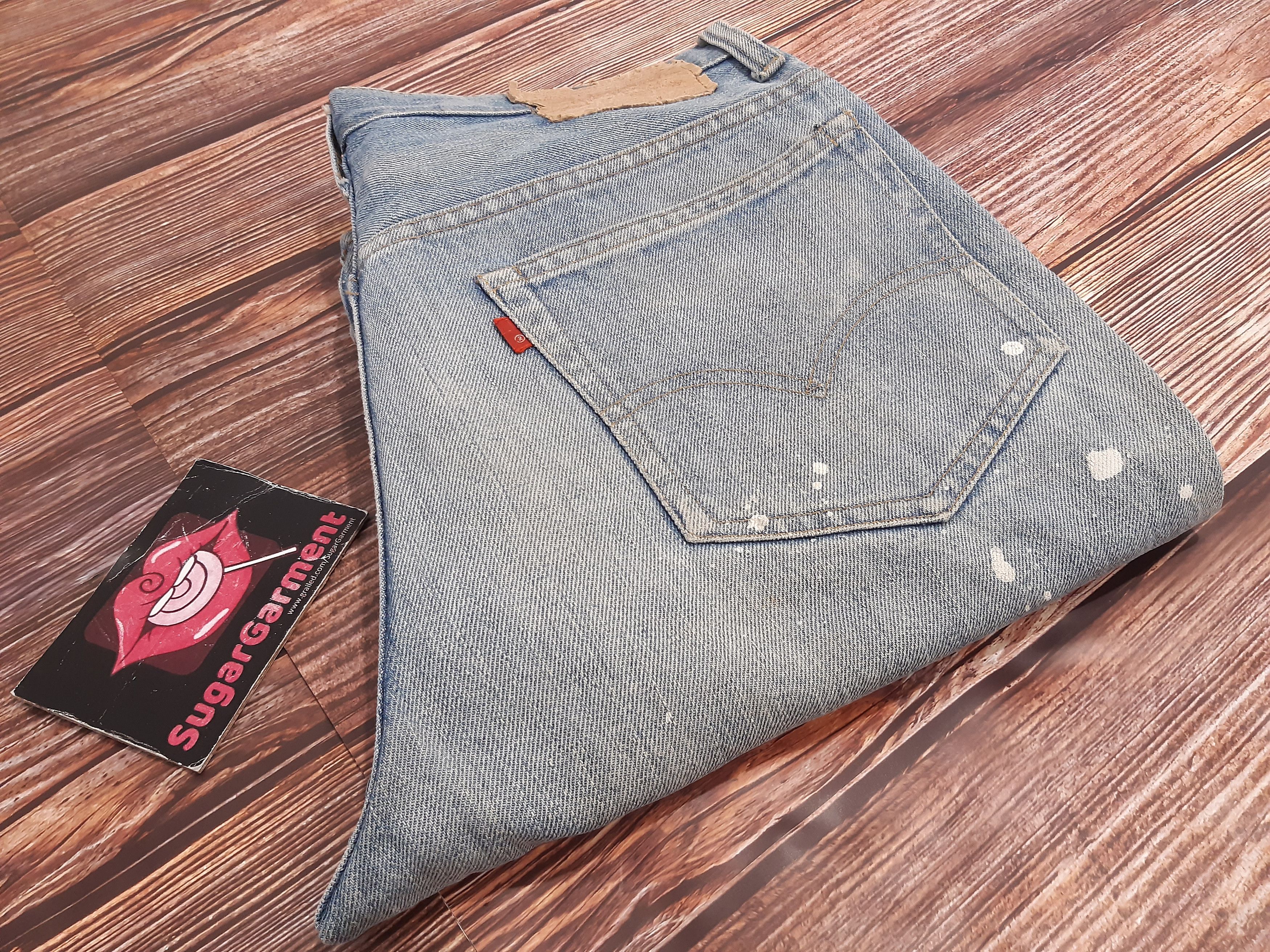 Levi's Levis 517 Jeans Bootcut USA TALON Paint Splatter Vintage Size US 32 / EU 48 - 14 Thumbnail