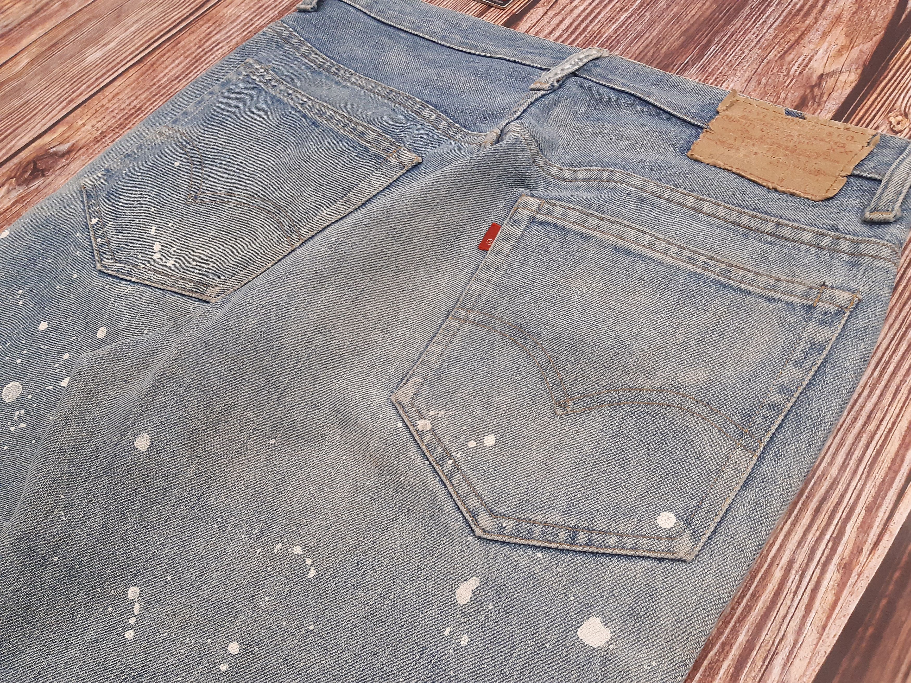 Levi's Levis 517 Jeans Bootcut USA TALON Paint Splatter Vintage Size US 32 / EU 48 - 11 Thumbnail