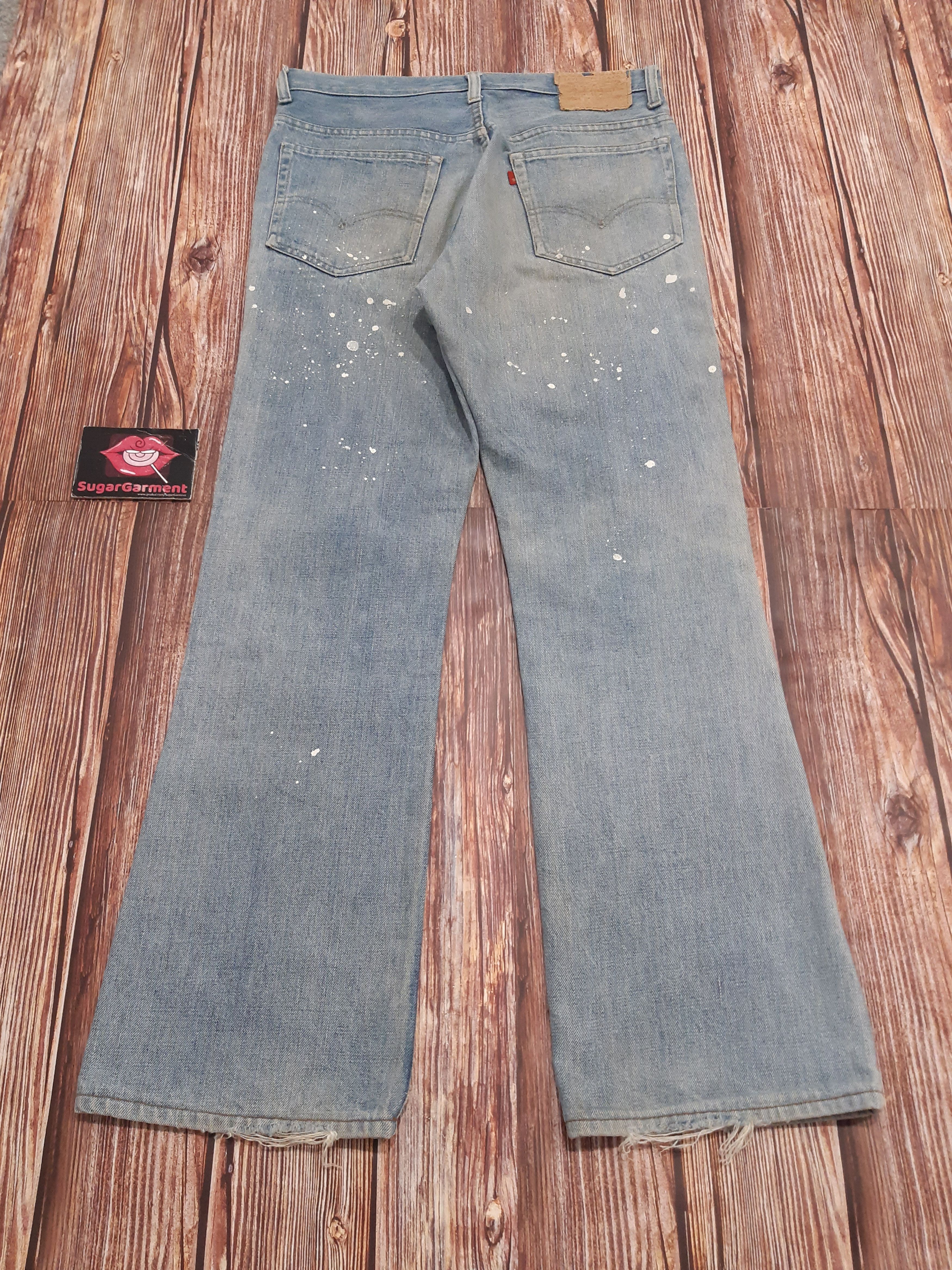 Levi's Levis 517 Jeans Bootcut USA TALON Paint Splatter Vintage Size US 32 / EU 48 - 9 Thumbnail