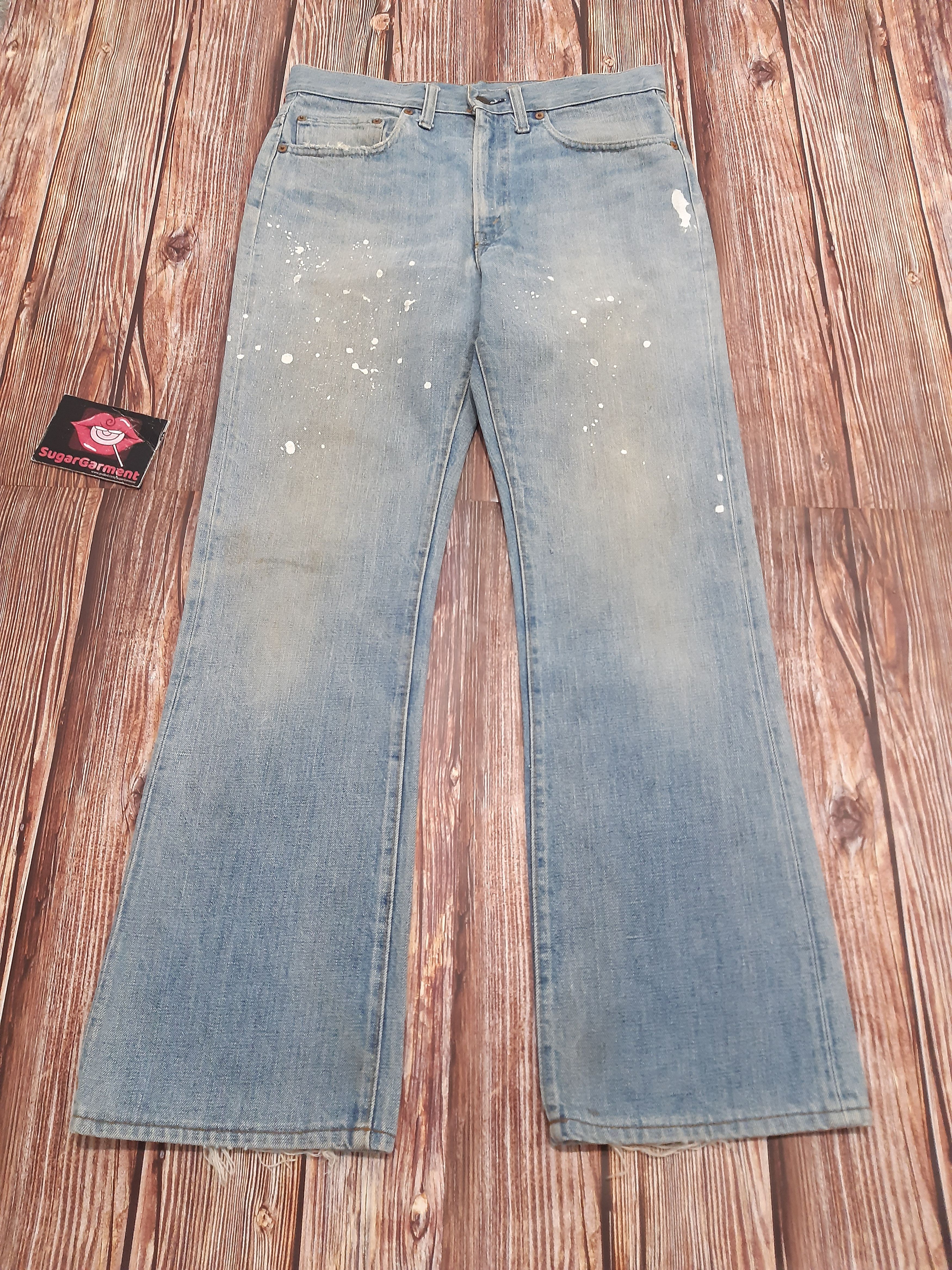 Levi's Levis 517 Jeans Bootcut USA TALON Paint Splatter Vintage Size US 32 / EU 48 - 1 Thumbnail