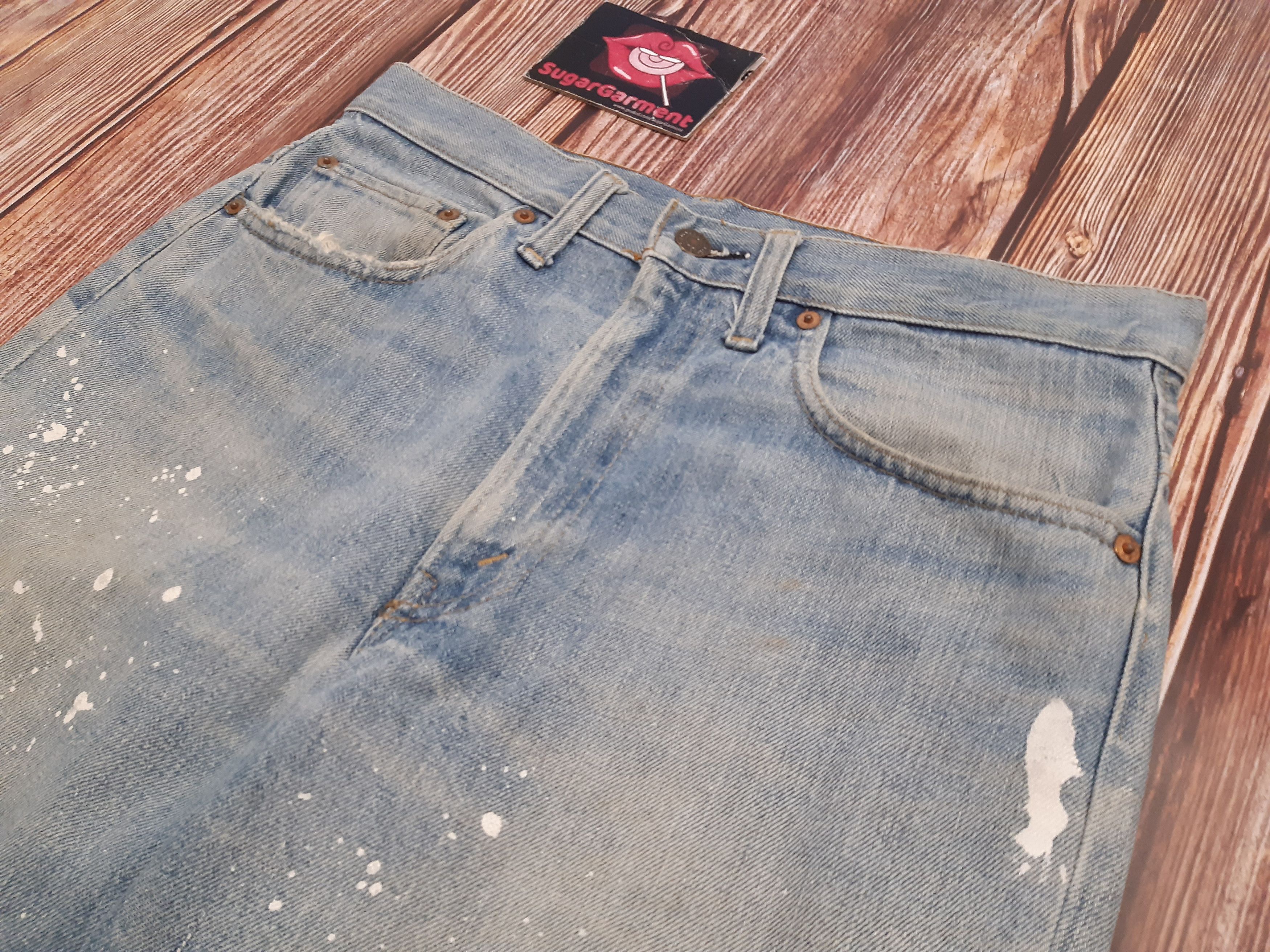 Levi's Levis 517 Jeans Bootcut USA TALON Paint Splatter Vintage Size US 32 / EU 48 - 4 Thumbnail