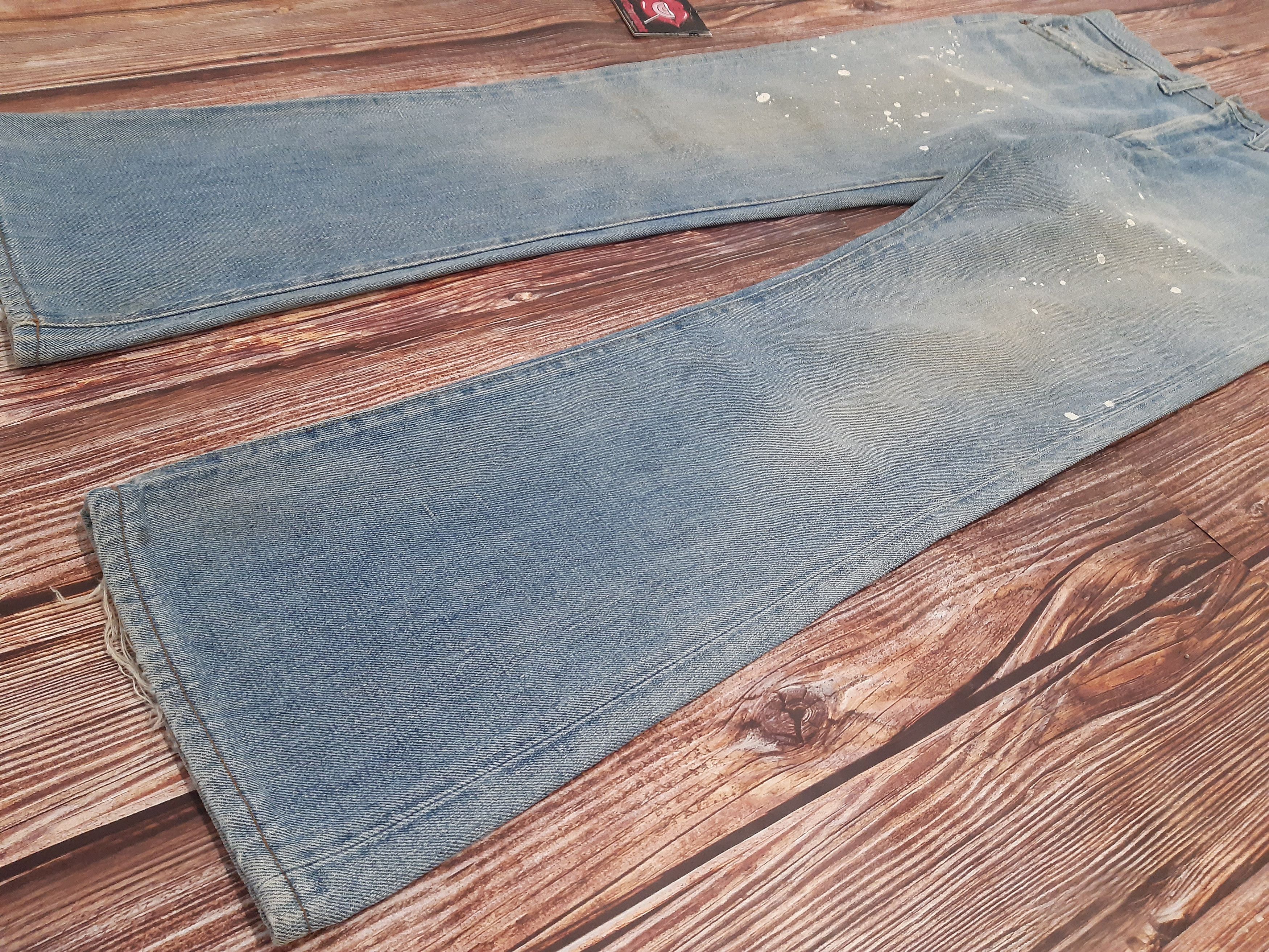 Levi's Levis 517 Jeans Bootcut USA TALON Paint Splatter Vintage Size US 32 / EU 48 - 2 Thumbnail