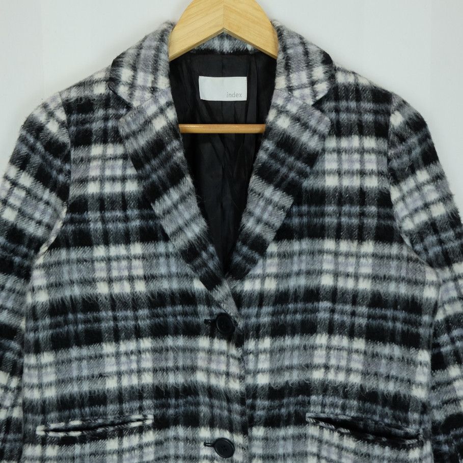 Index × Japanese Brand INDEX Japan Harajuku Check Trench Coat Jacket Size L / US 10 / IT 46 - 3 Thumbnail