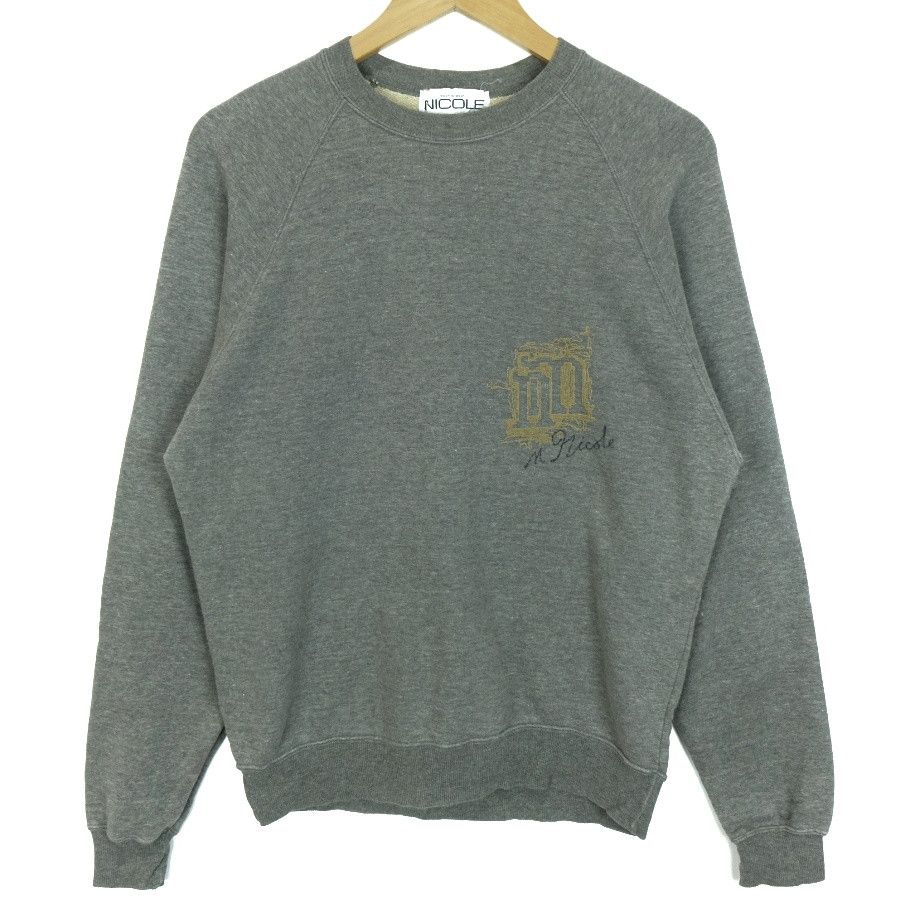 Japanese Brand MONSIEUR NICOLE Crewneck Sweatshirts Jumper Rap Hip Hop Size US M / EU 48-50 / 2 - 2 Thumbnail