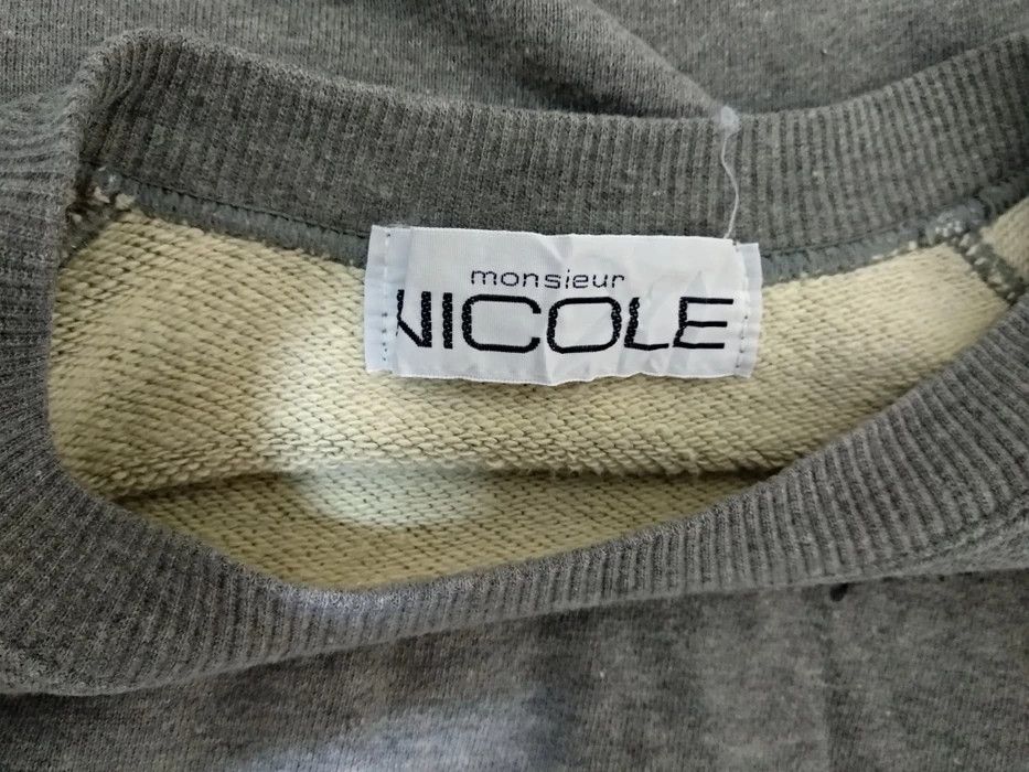 Japanese Brand MONSIEUR NICOLE Crewneck Sweatshirts Jumper Rap Hip Hop Size US M / EU 48-50 / 2 - 9 Thumbnail